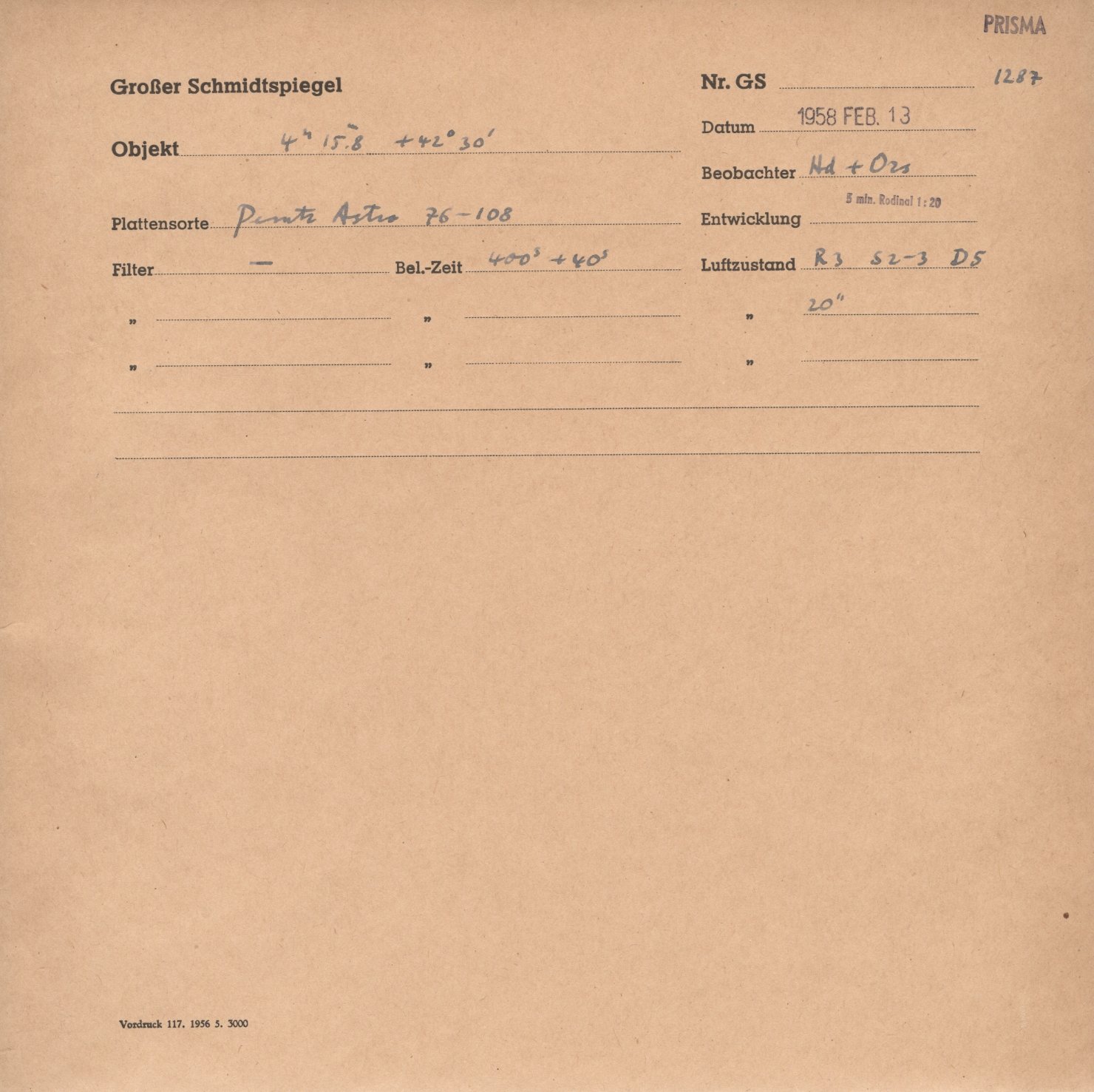 Plate envelope