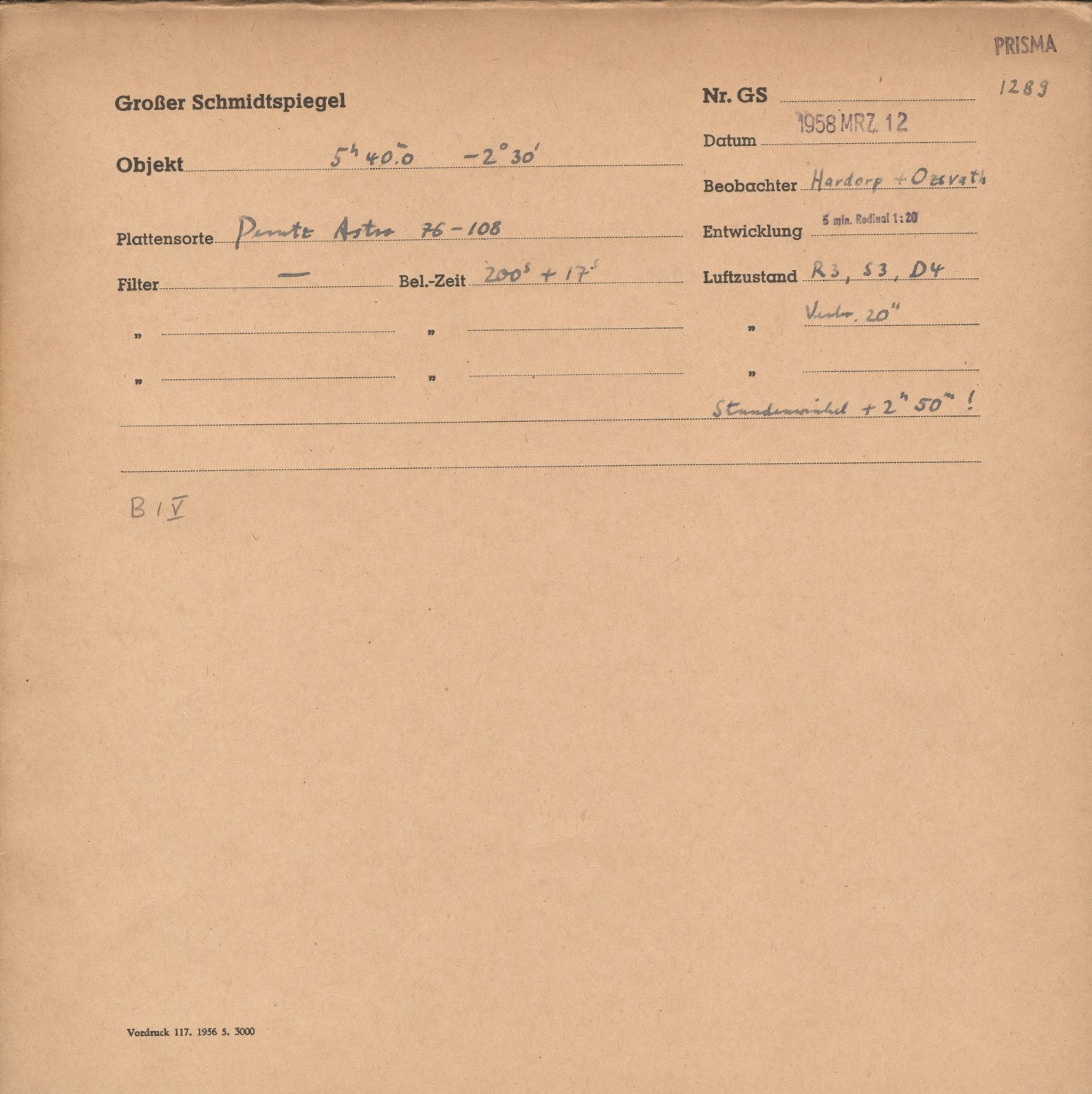 Plate envelope