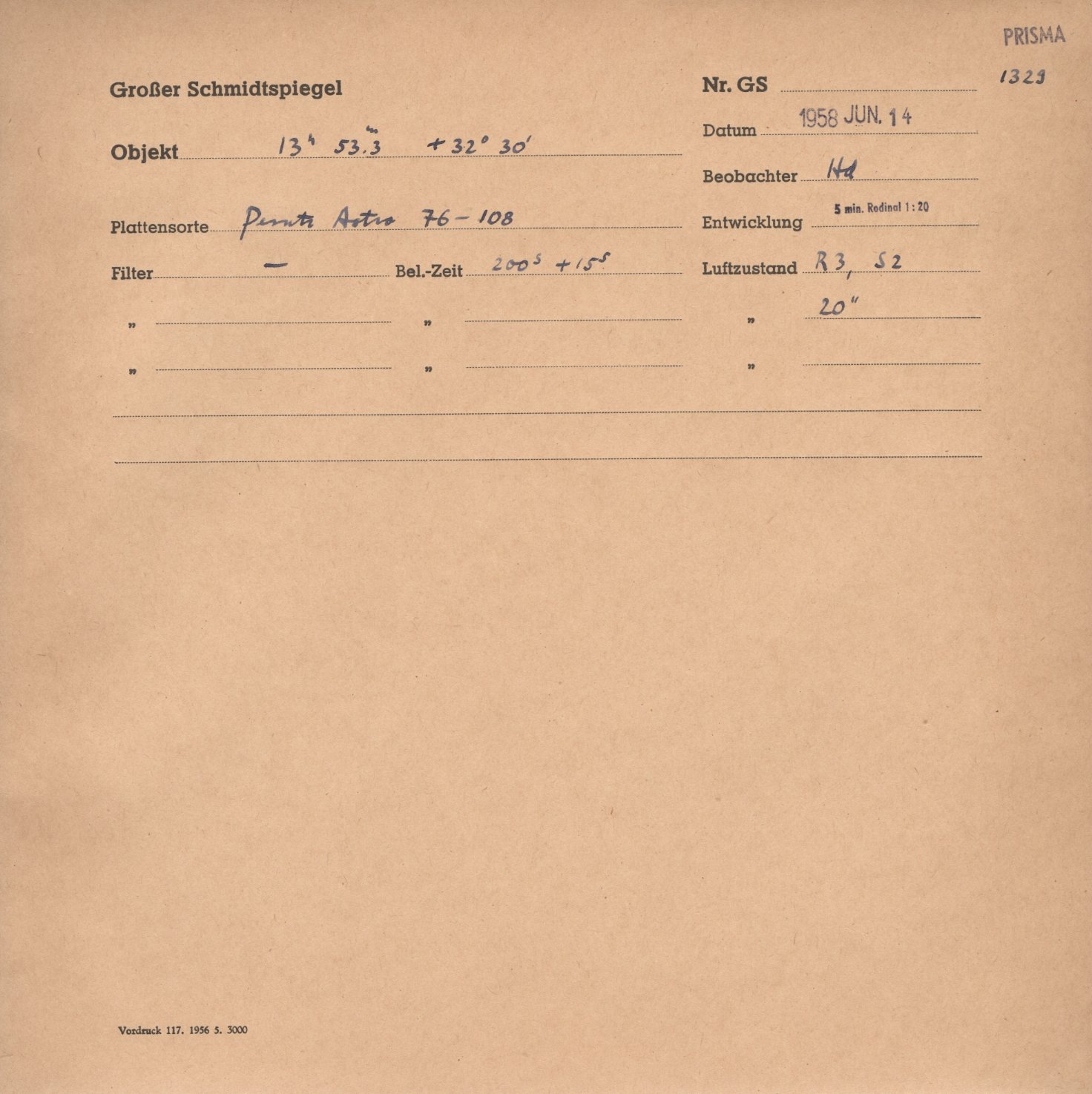 Plate envelope
