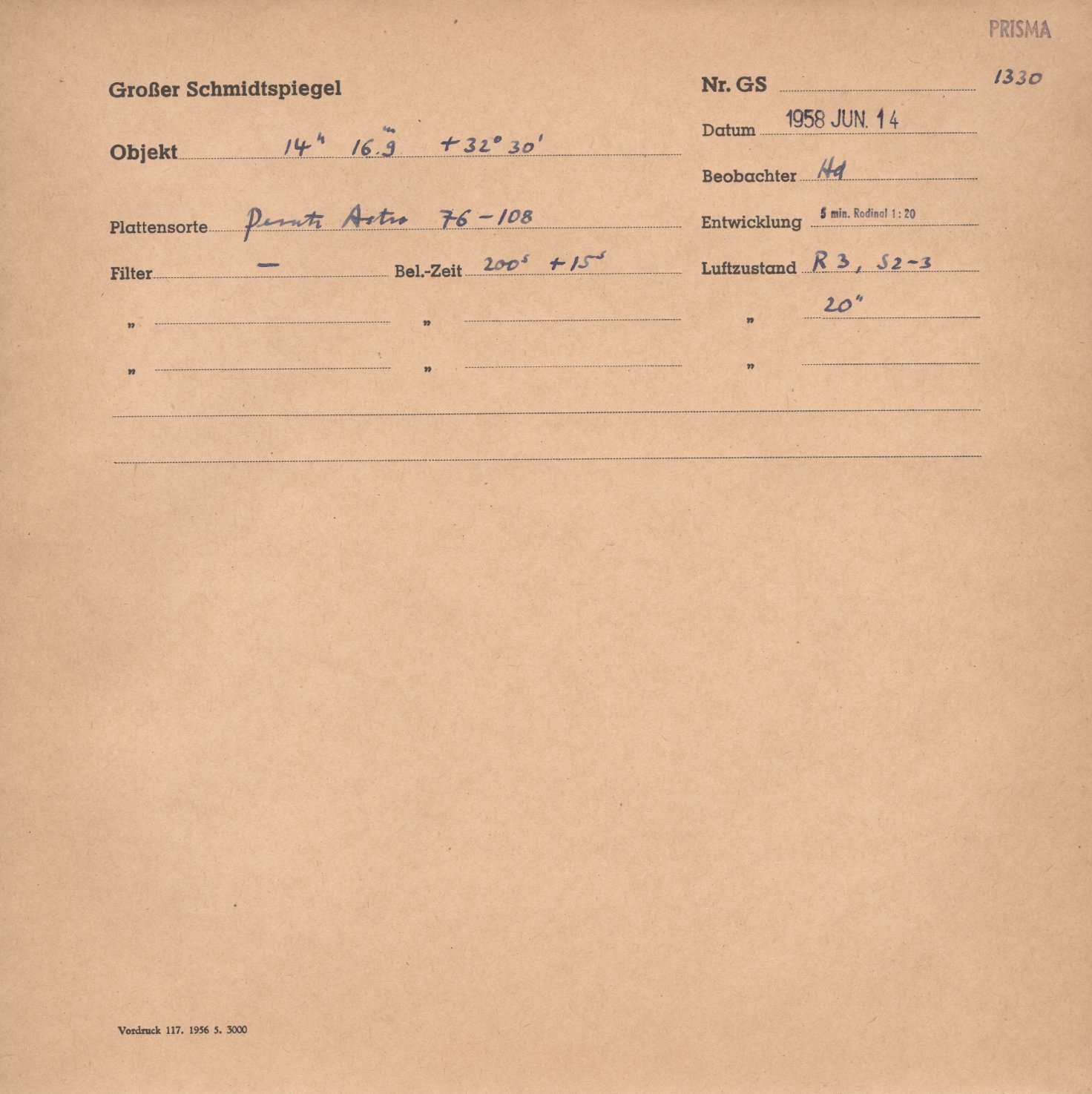 Plate envelope