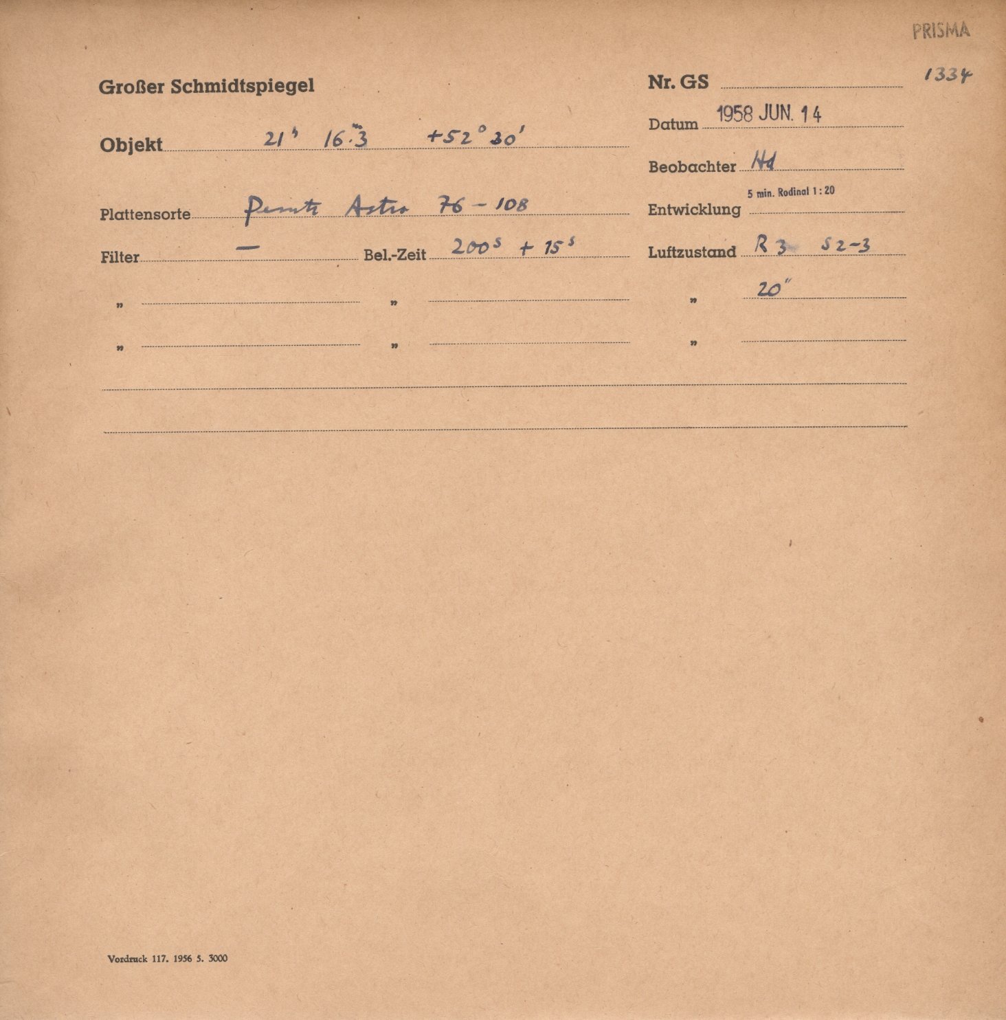 Plate envelope