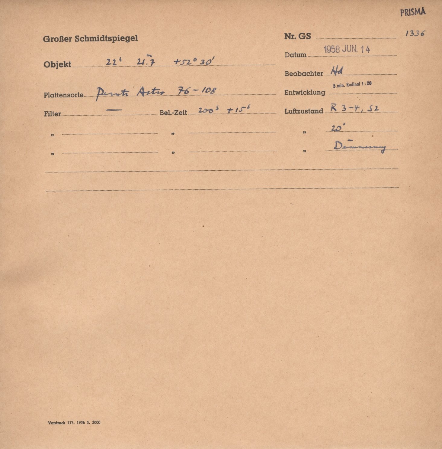 Plate envelope