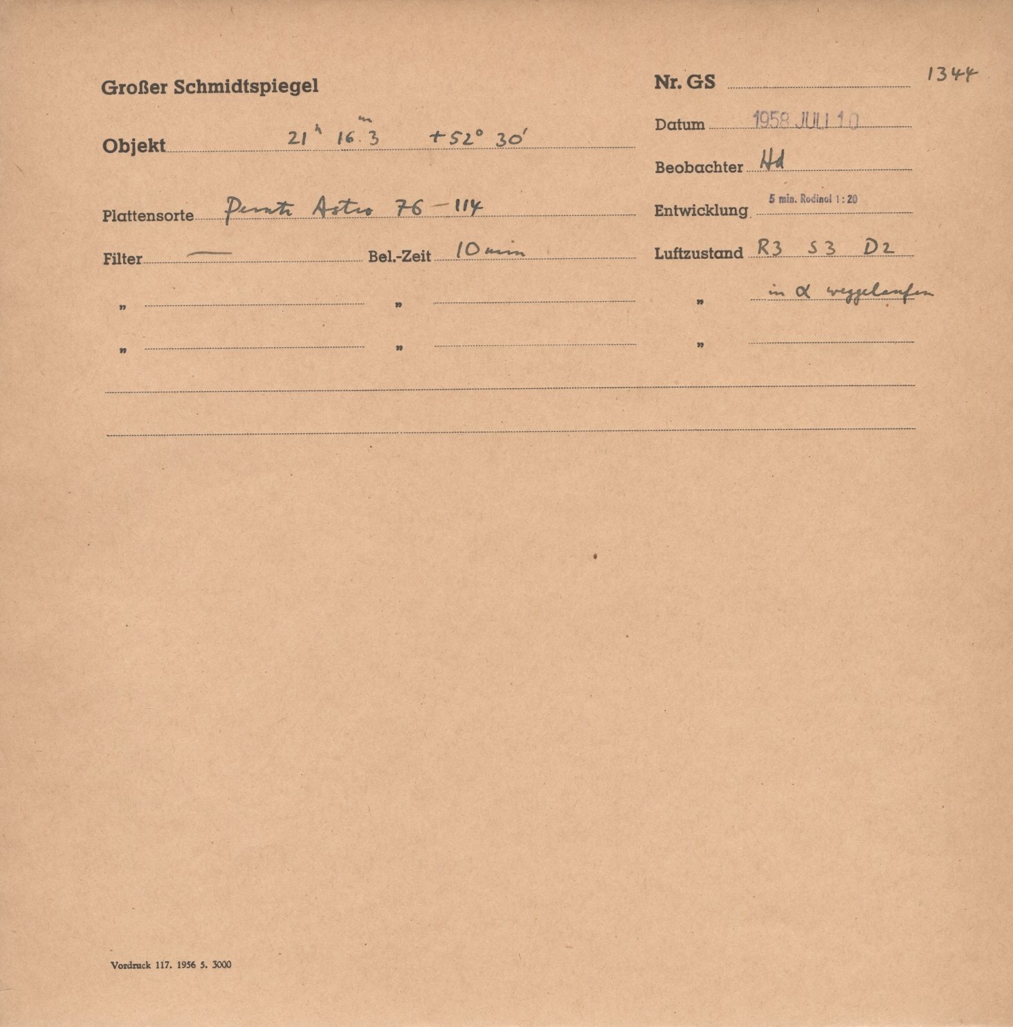 Plate envelope