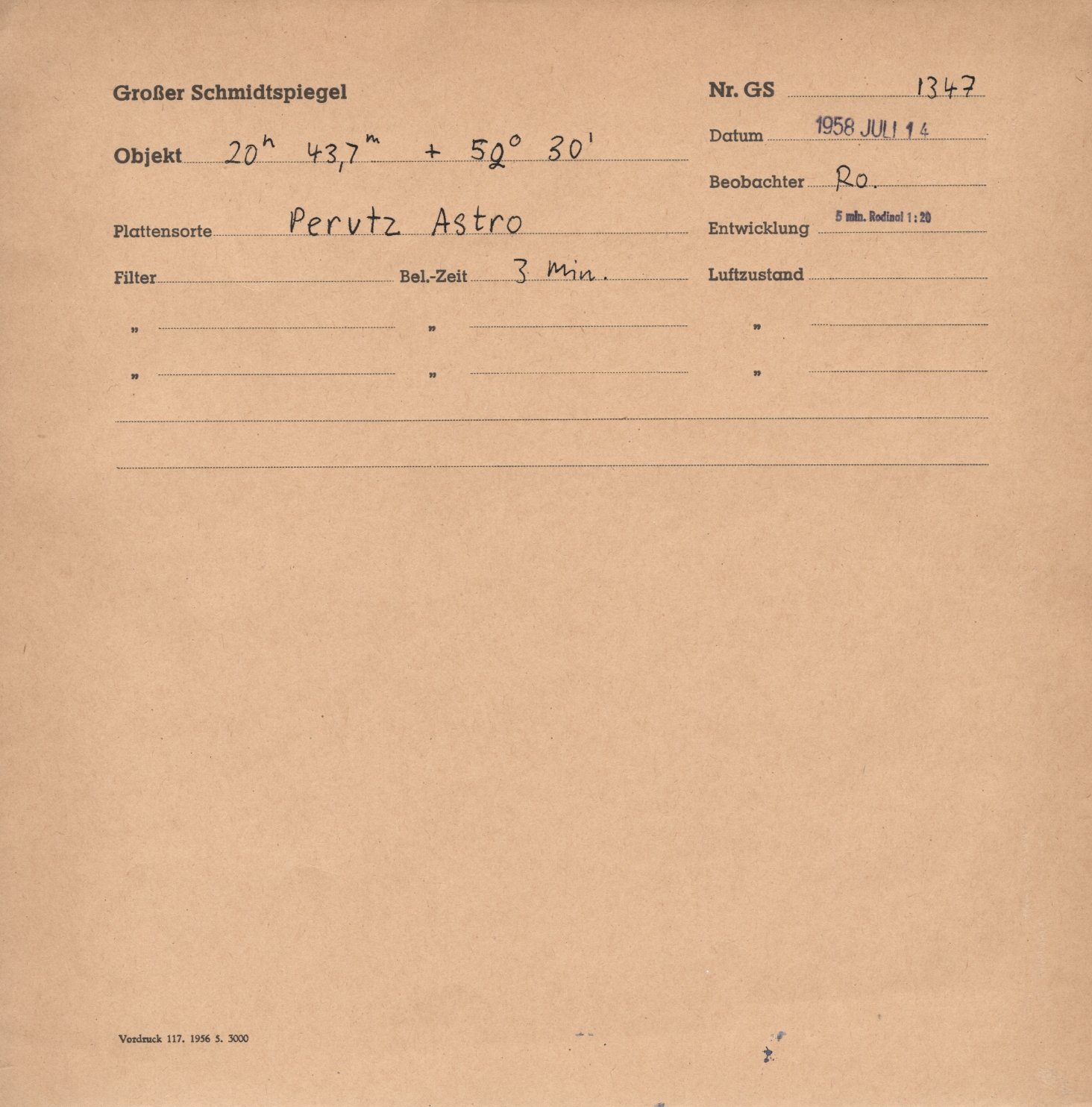 Plate envelope