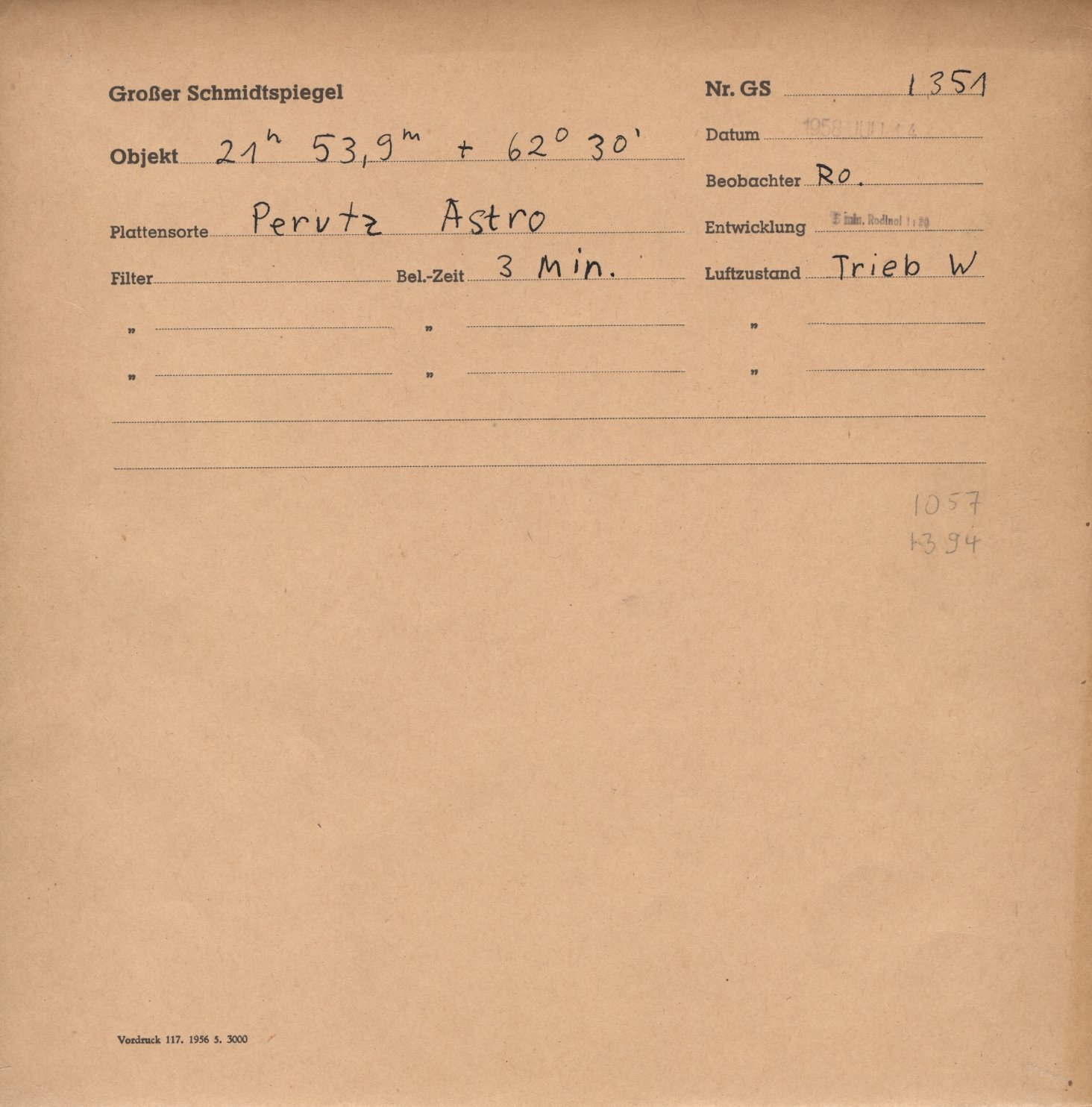 Plate envelope