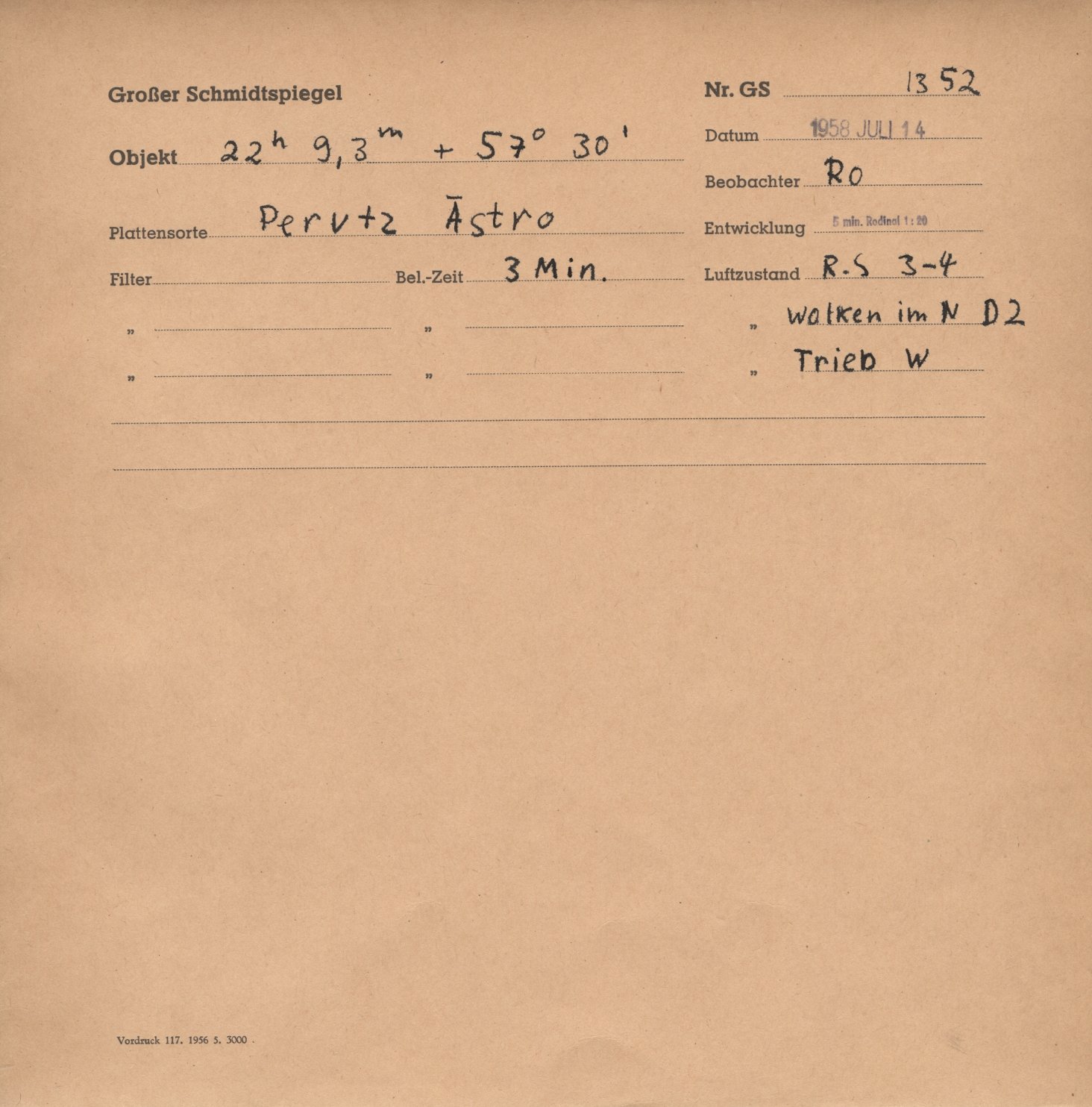 Plate envelope