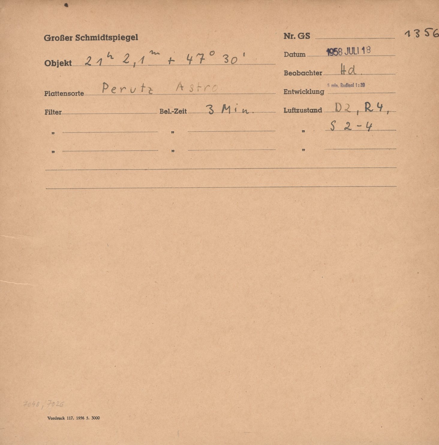 Plate envelope