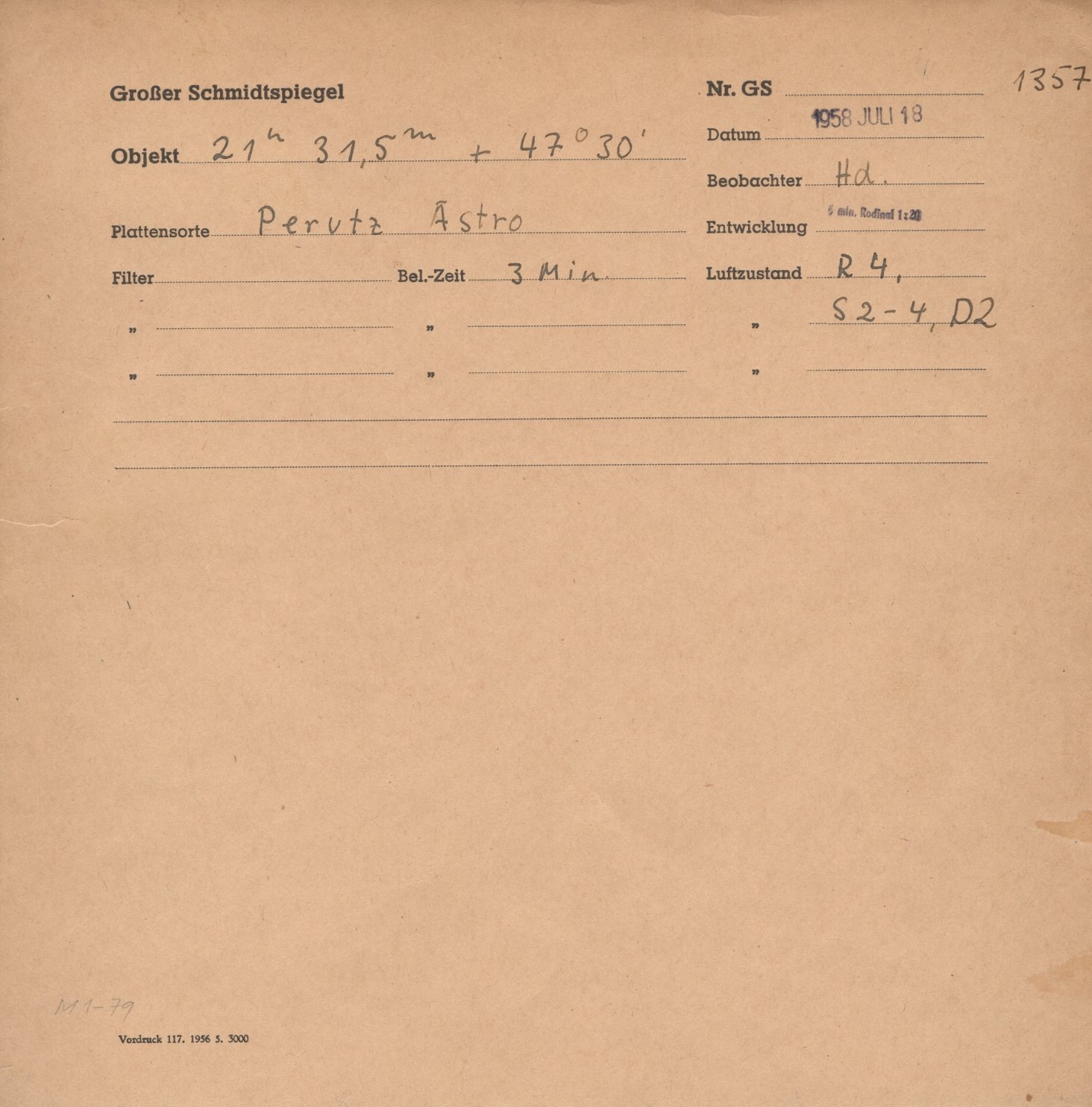 Plate envelope