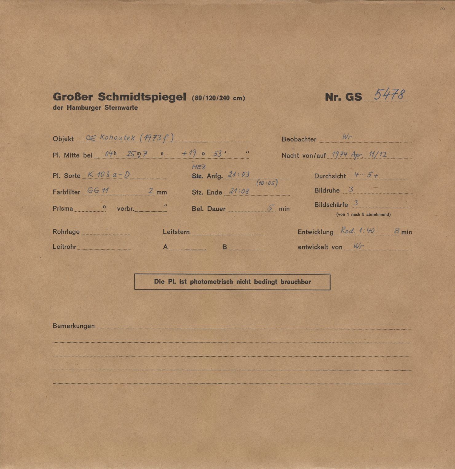 Logpage