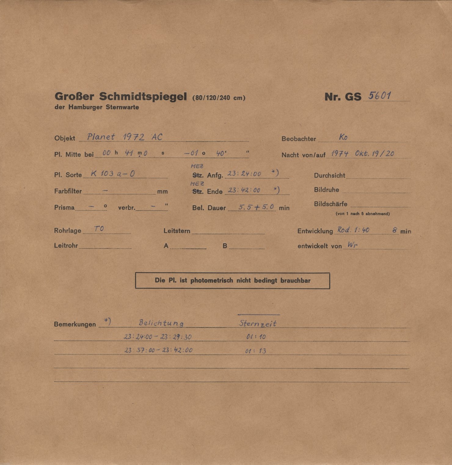 Logpage