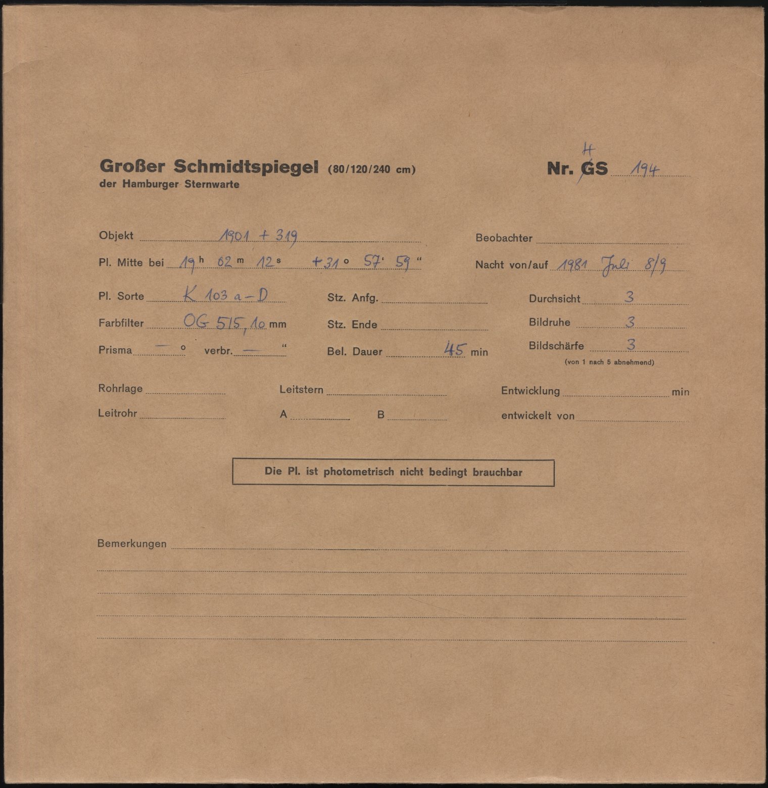 Logpage