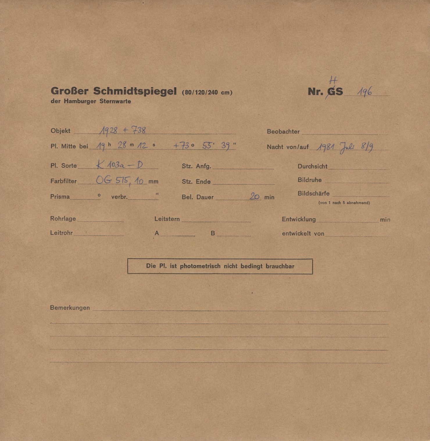 Logpage