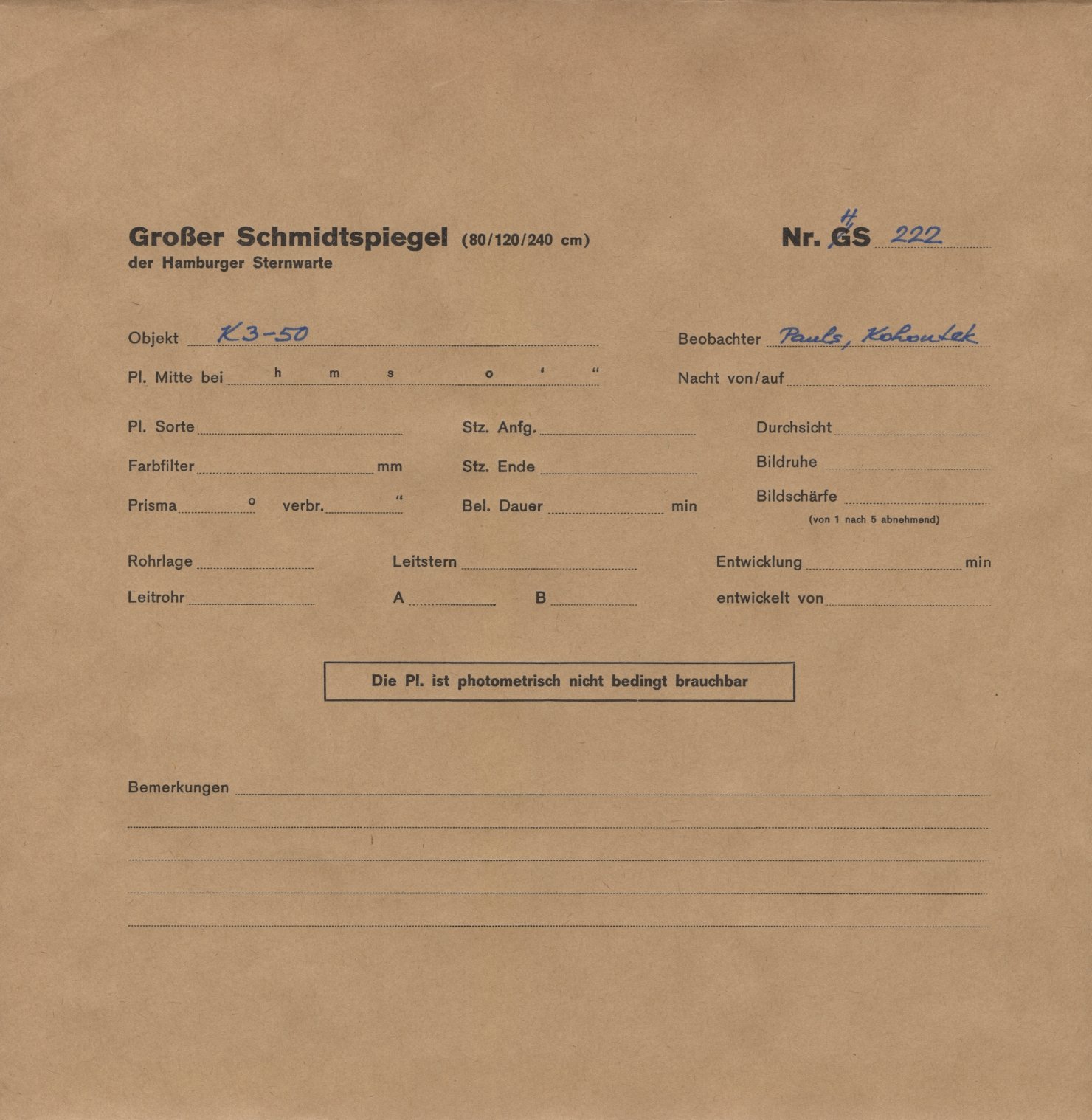 Logpage