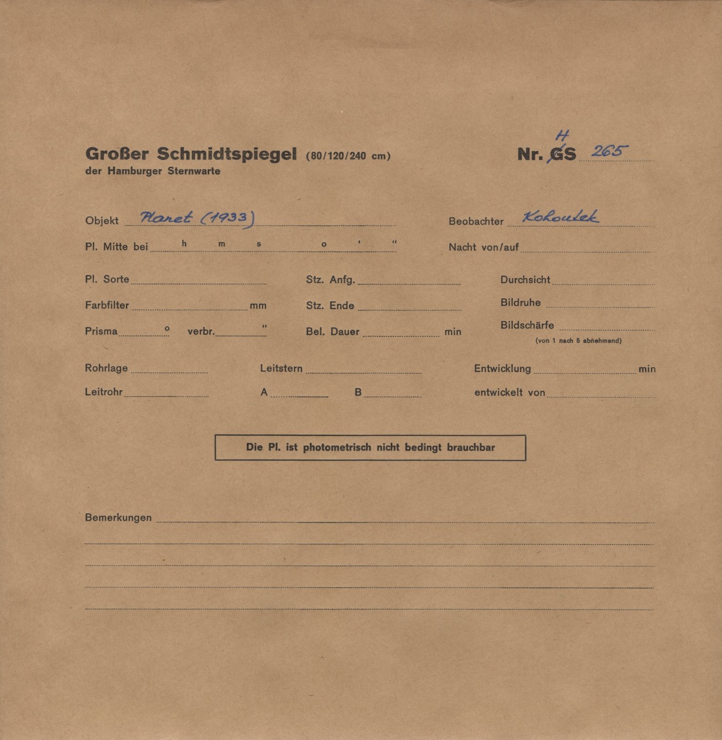 Logpage