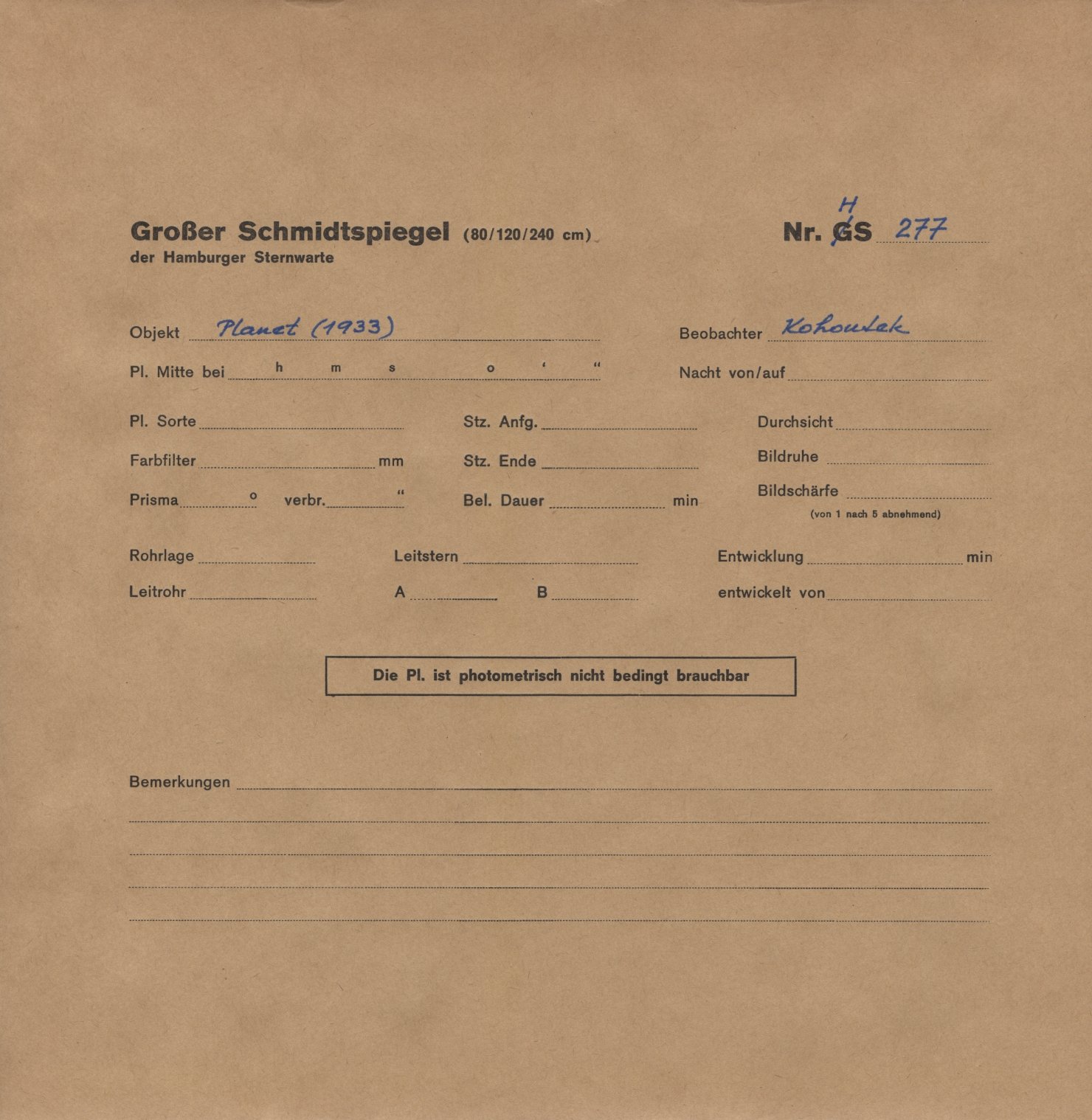 Logpage