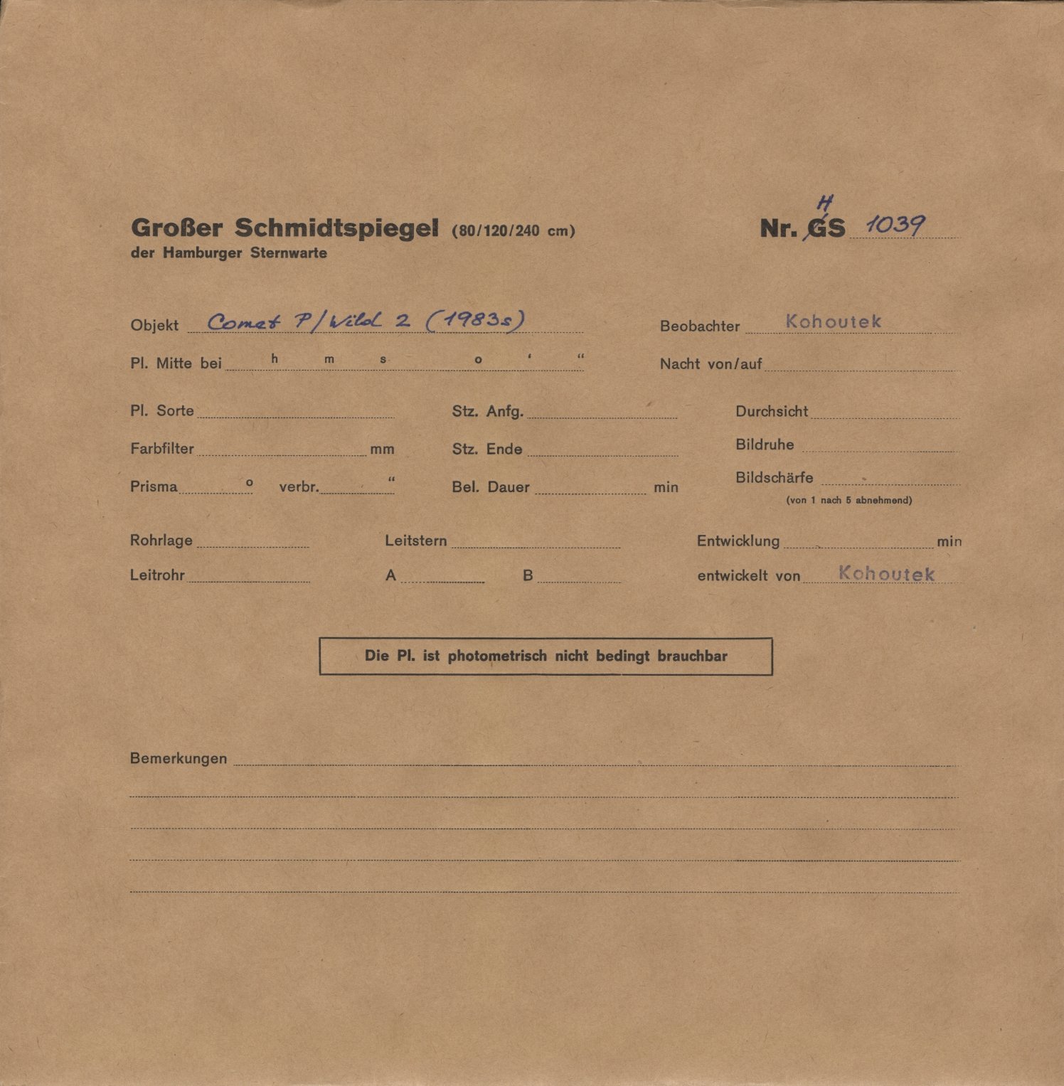 Logpage