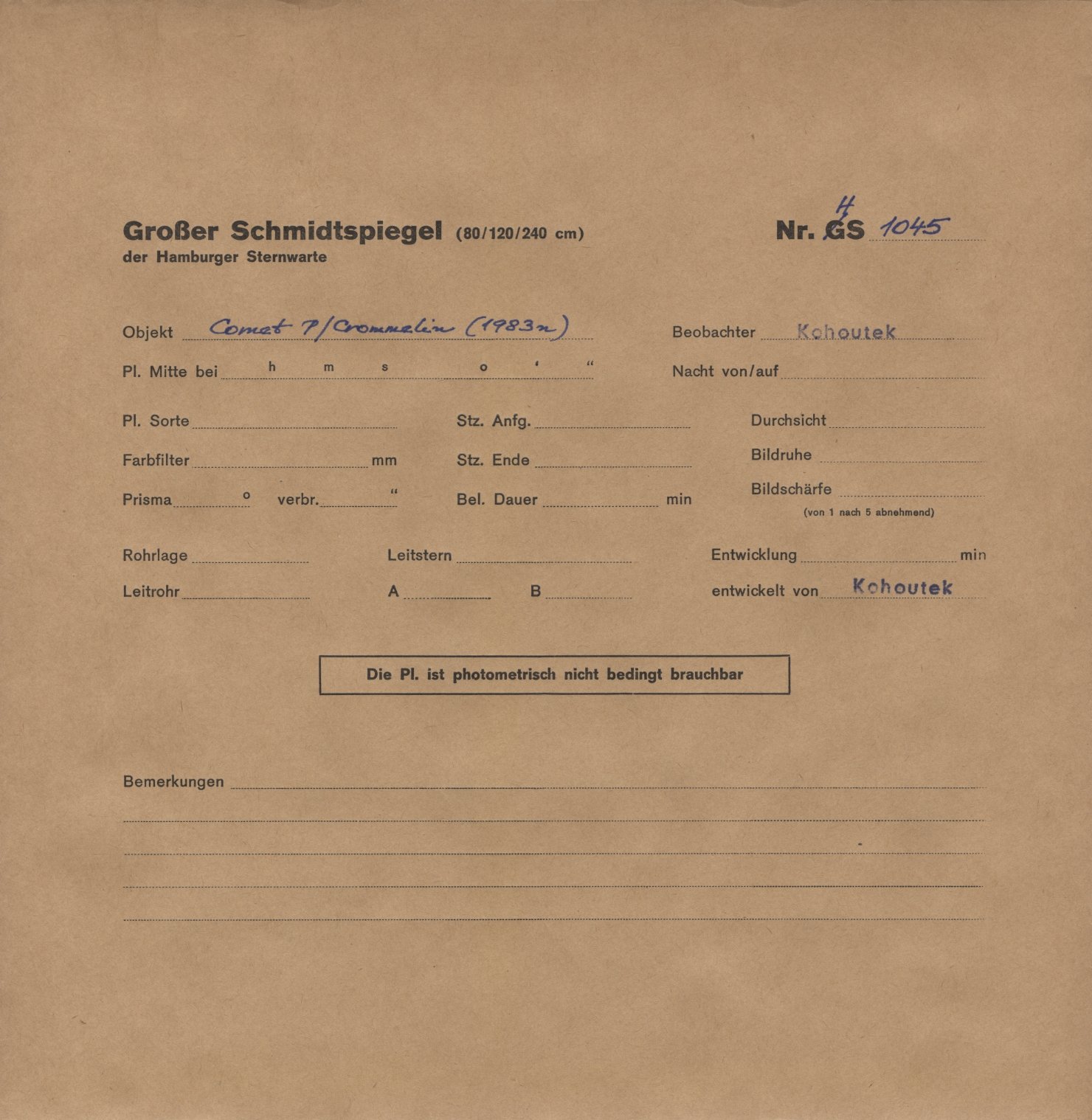 Logpage