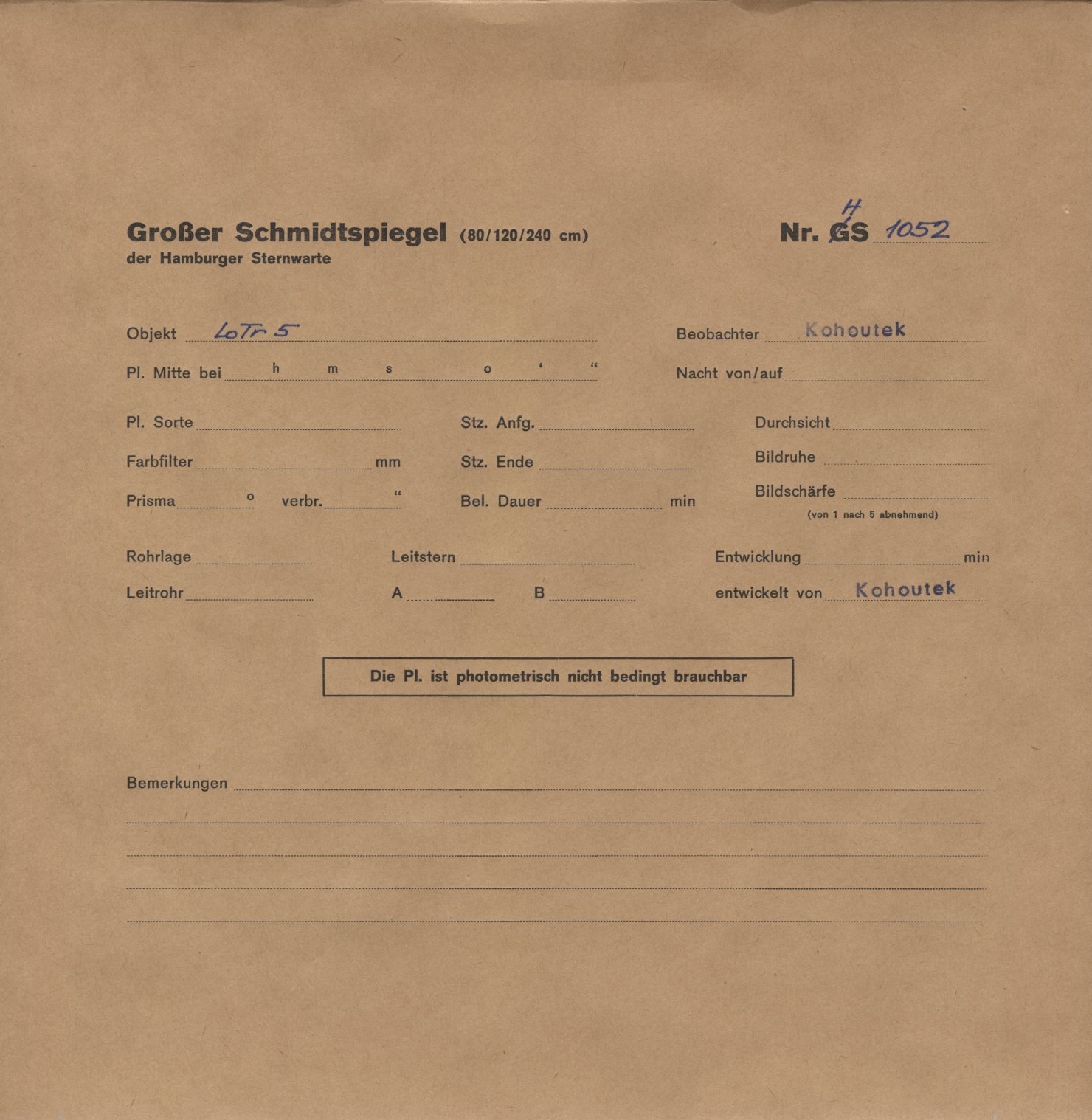 Logpage