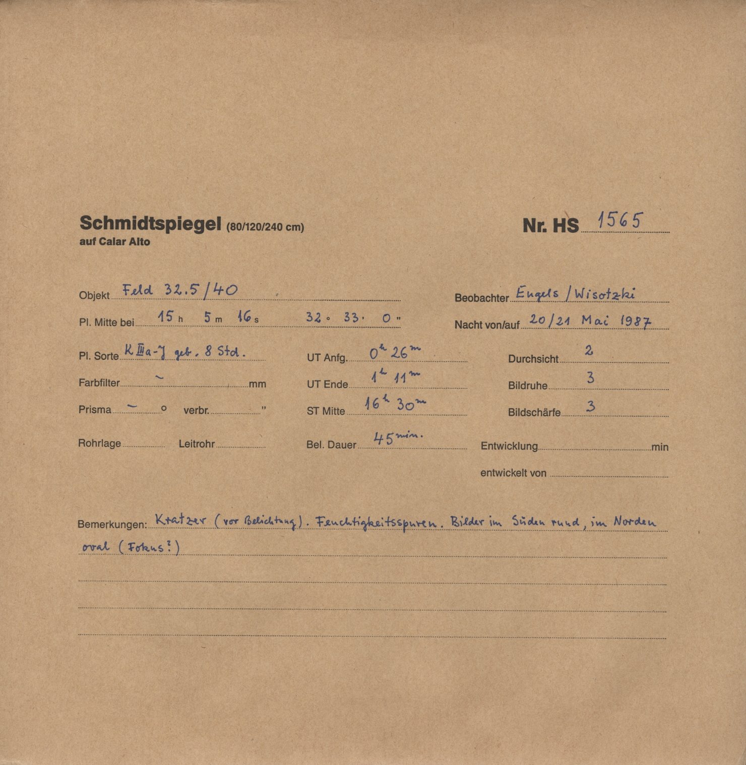 Plate envelope