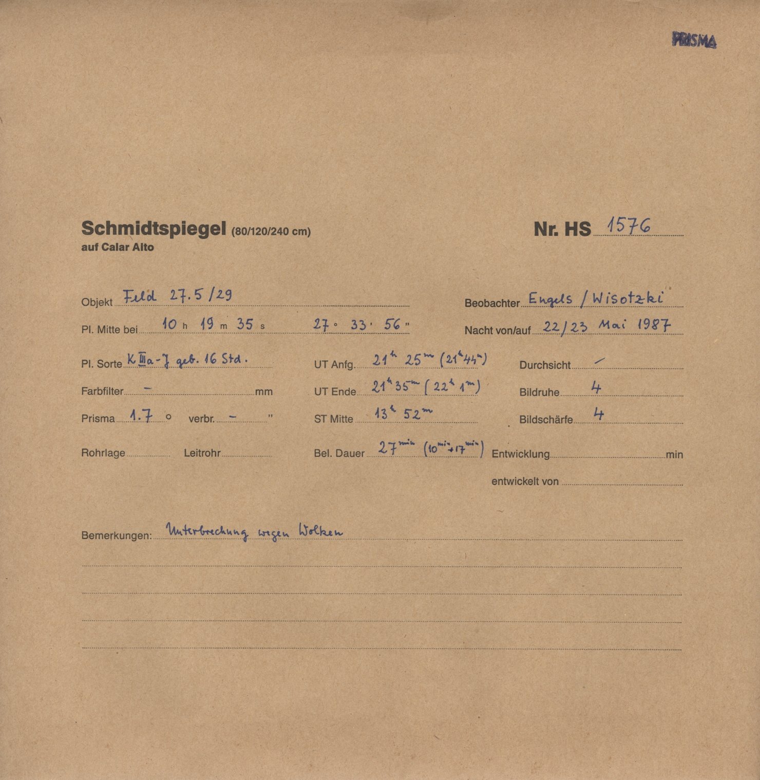 Plate envelope