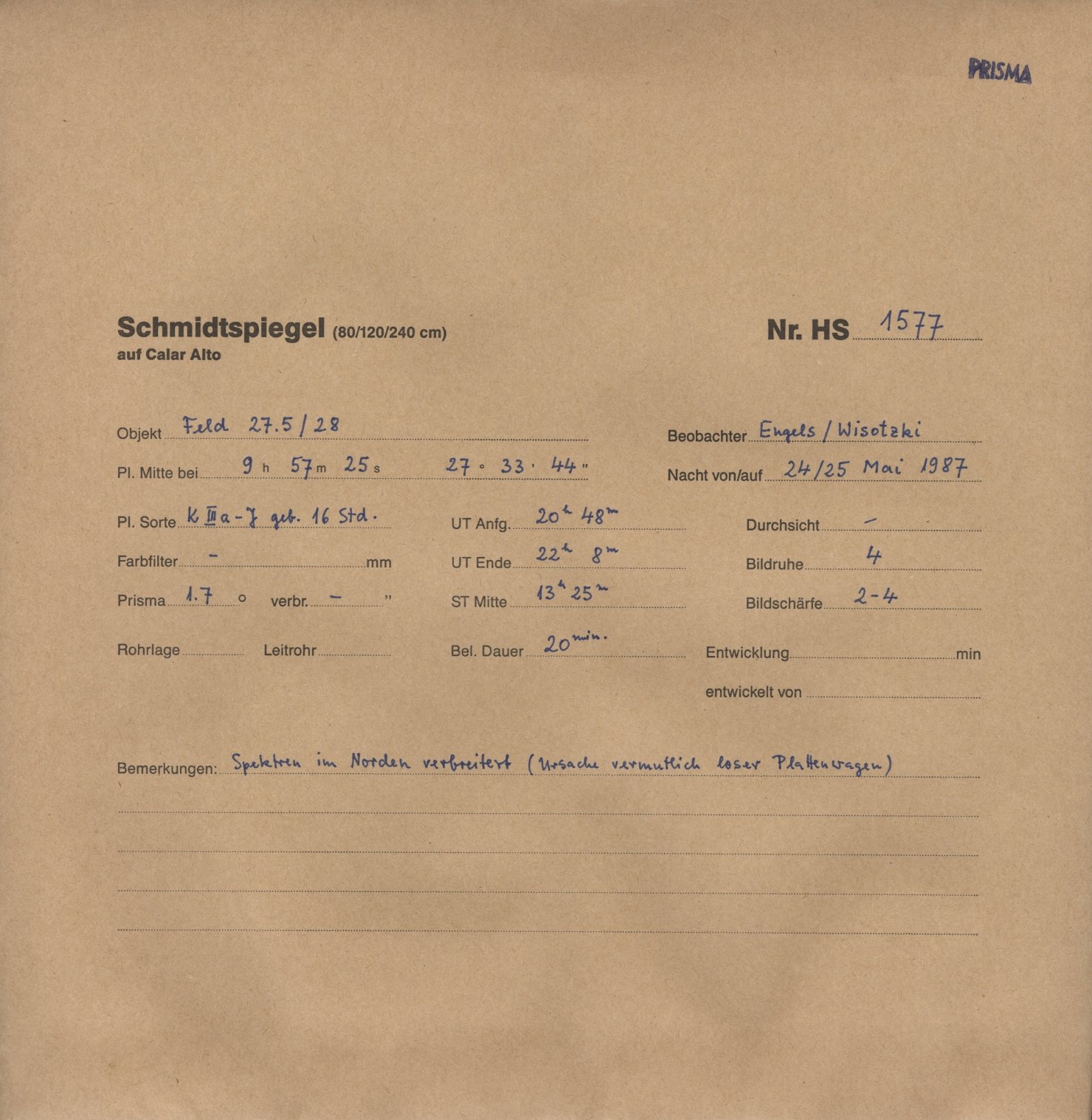 Plate envelope