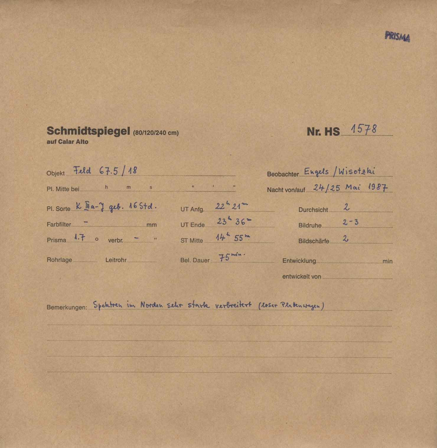 Plate envelope