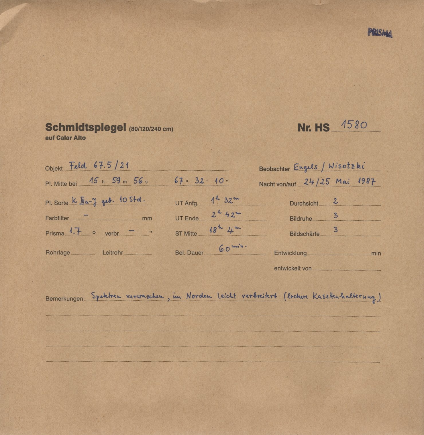 Plate envelope