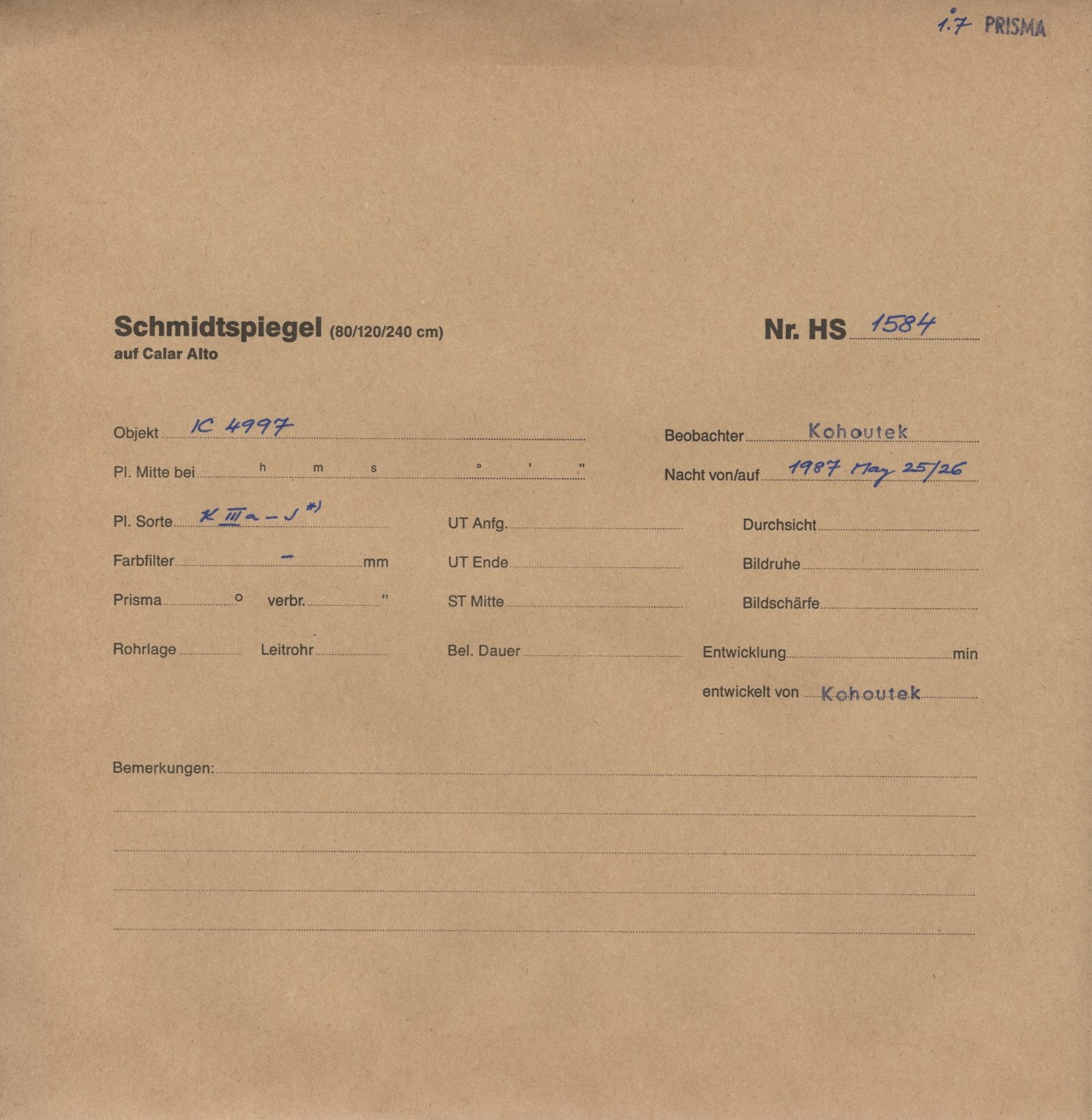 Plate envelope