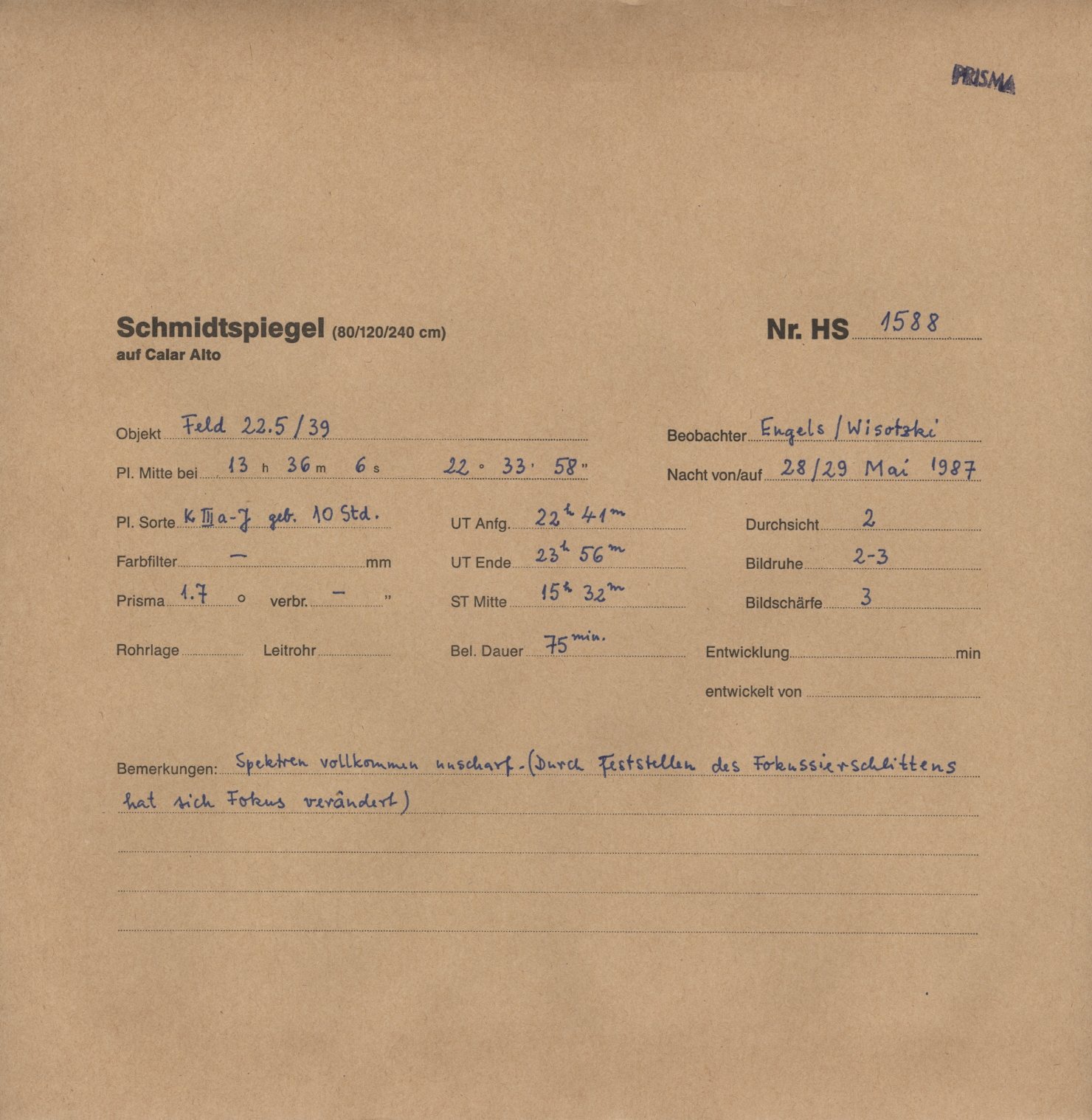 Plate envelope