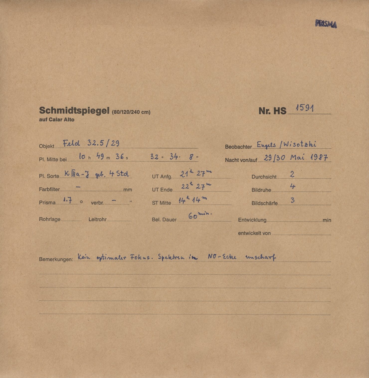 Plate envelope