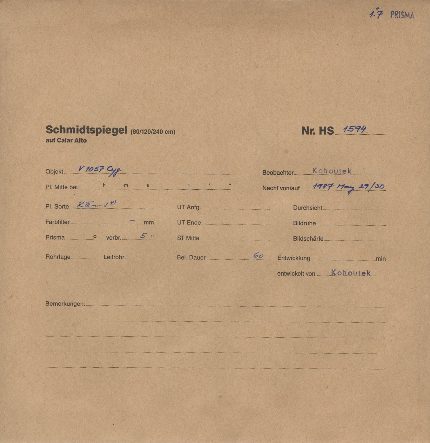 Plate envelope