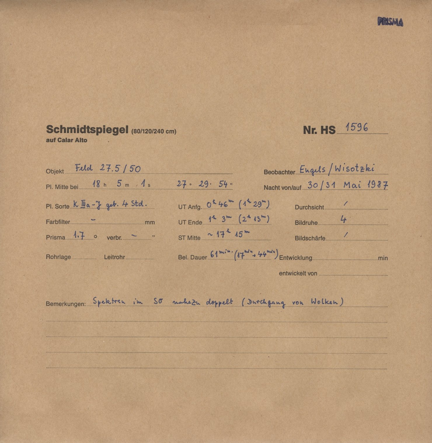 Plate envelope