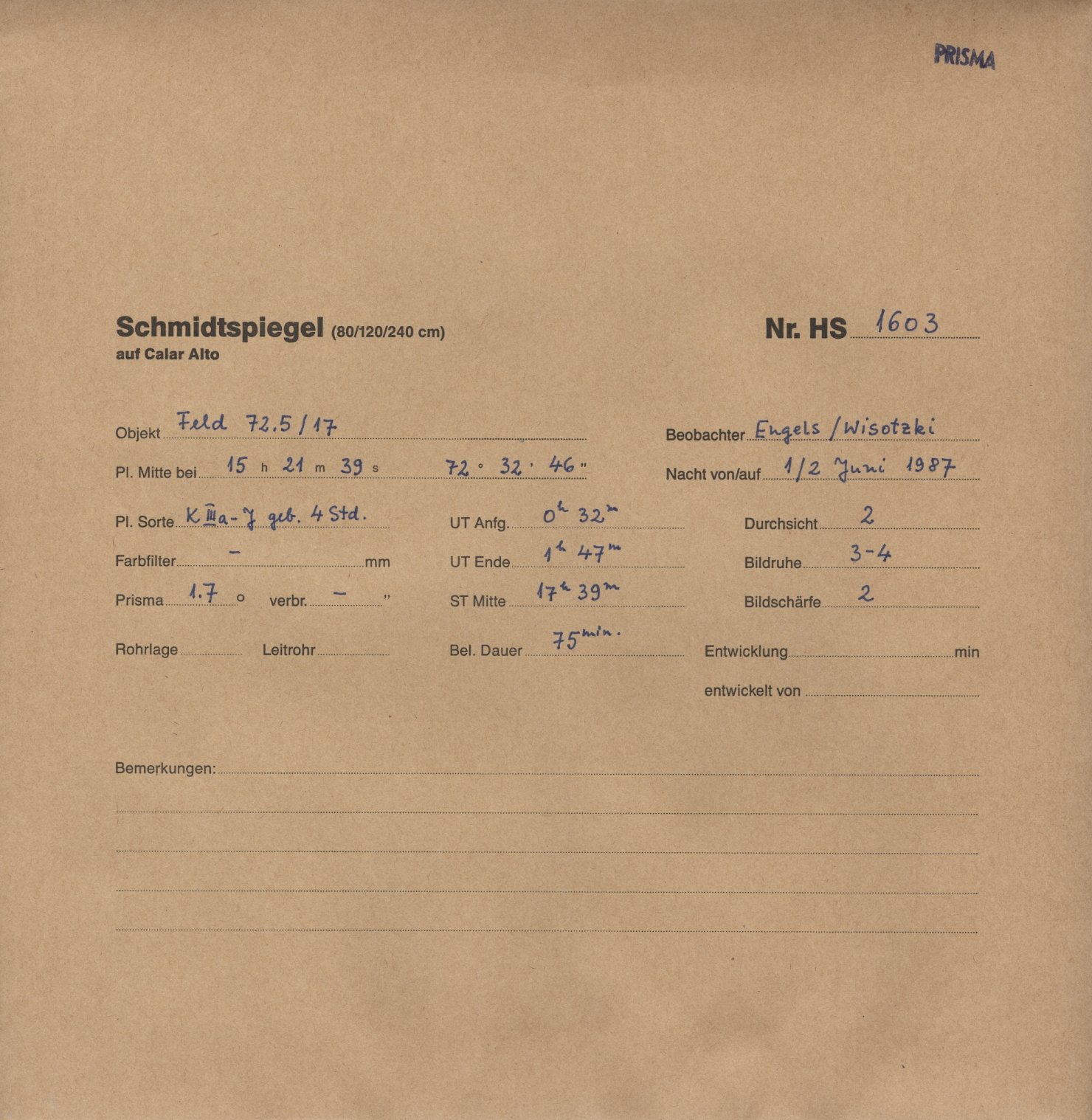 Plate envelope