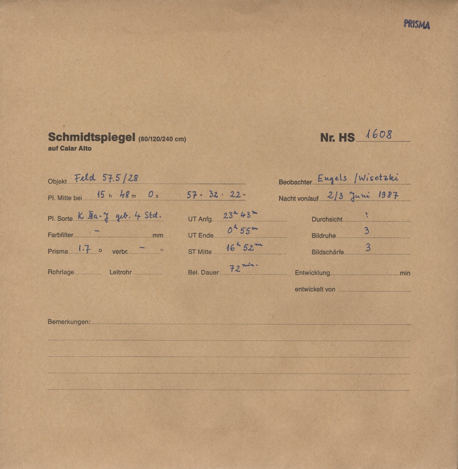 Plate envelope