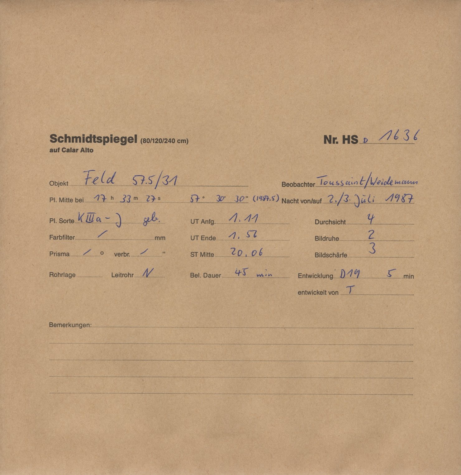 Plate envelope