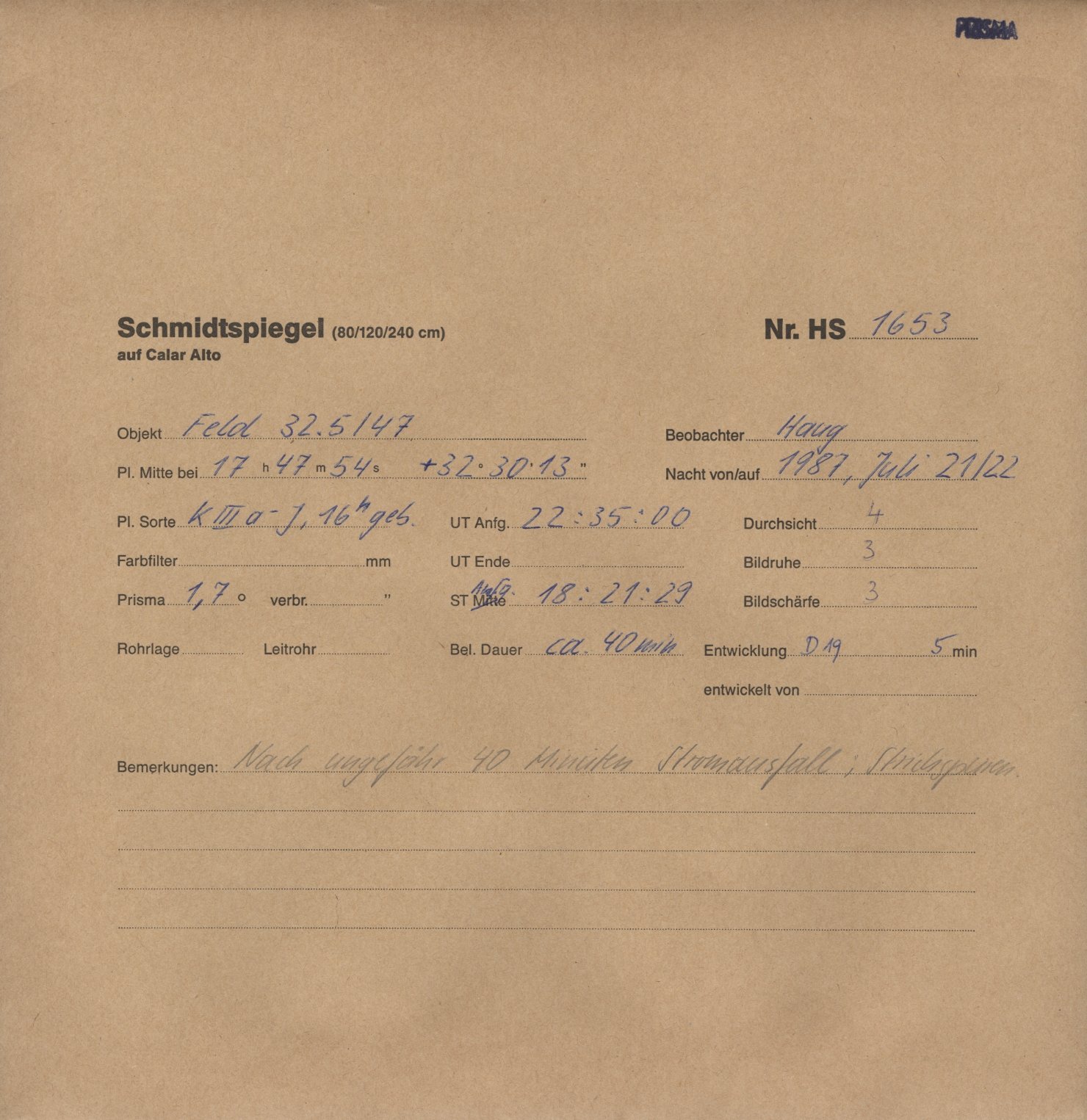 Plate envelope