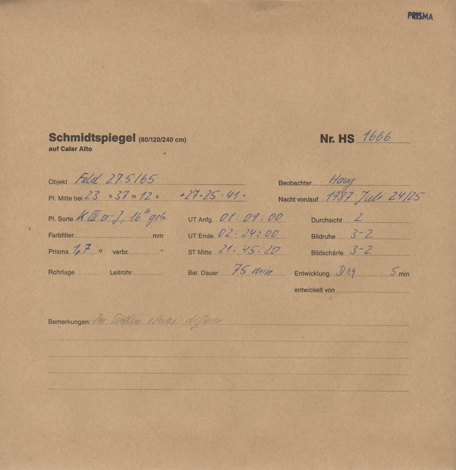 Plate envelope