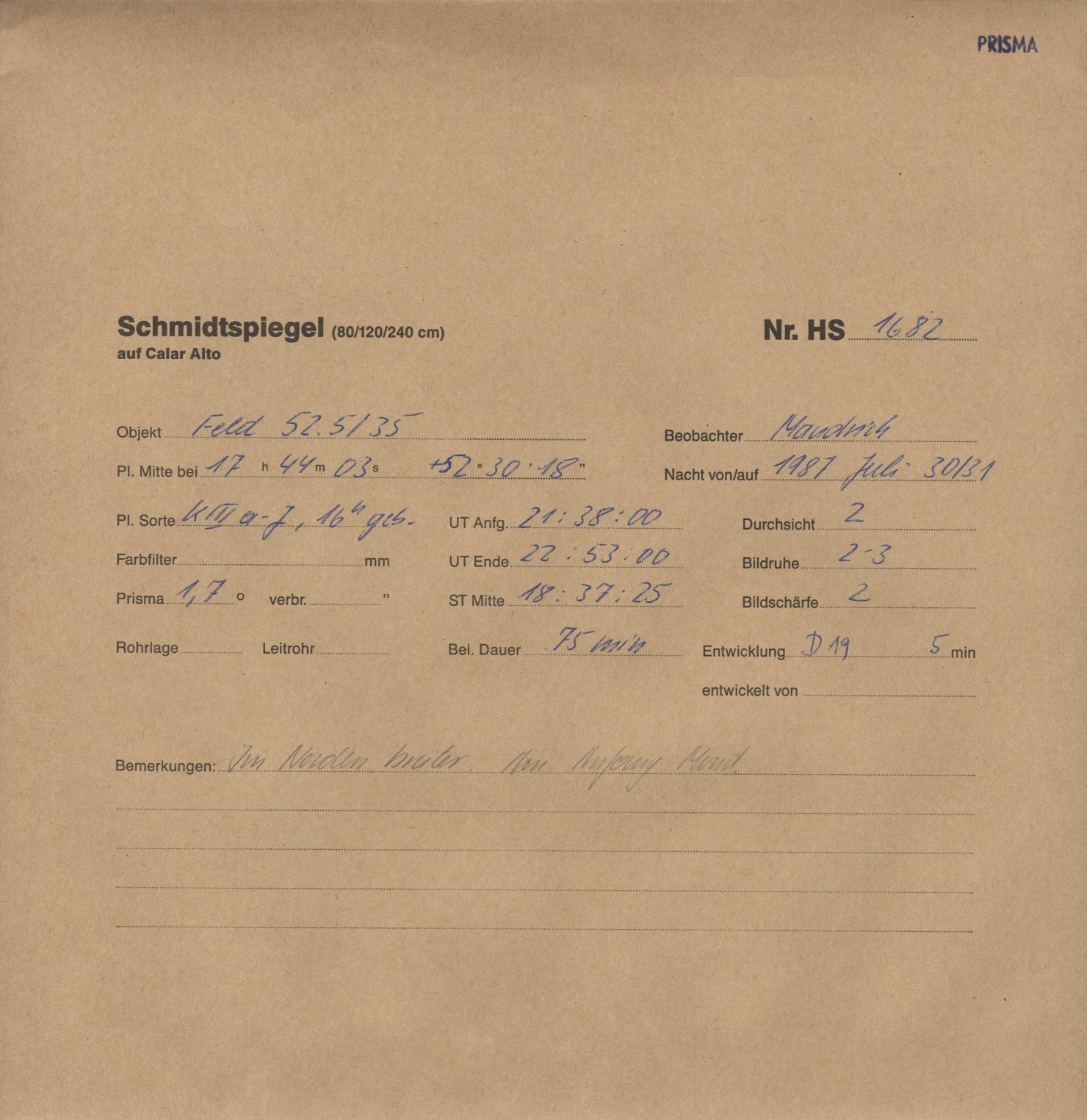Plate envelope
