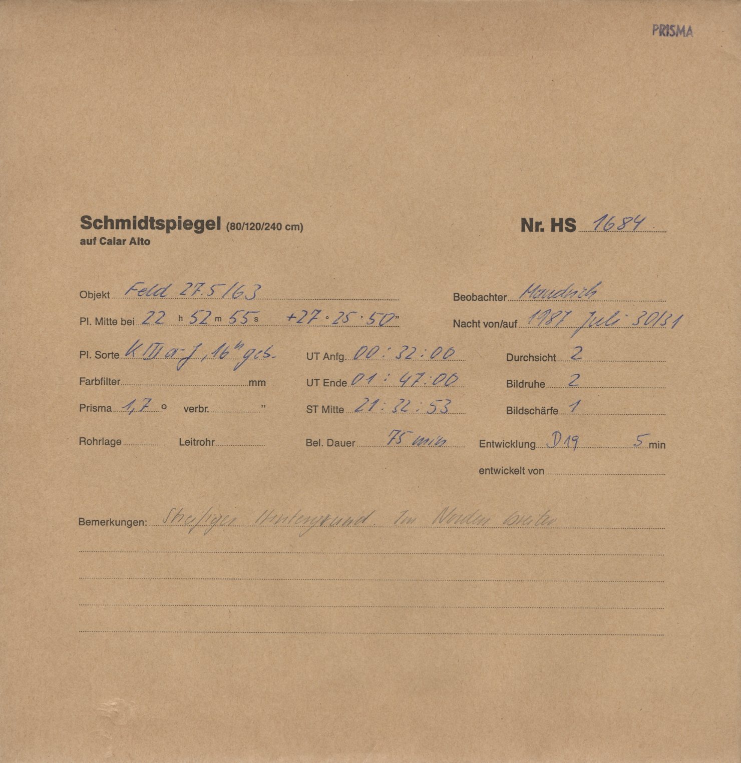 Plate envelope