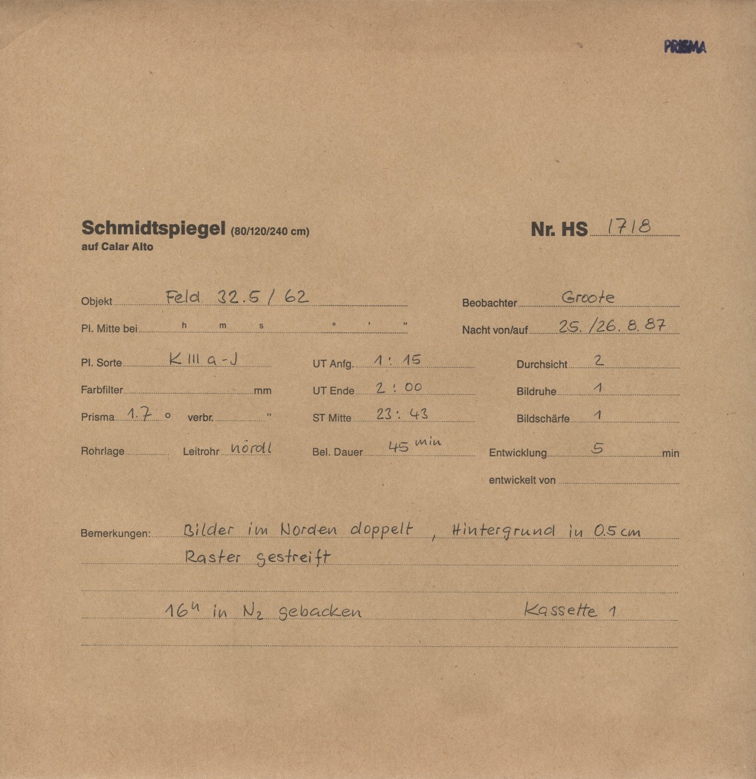 Plate envelope