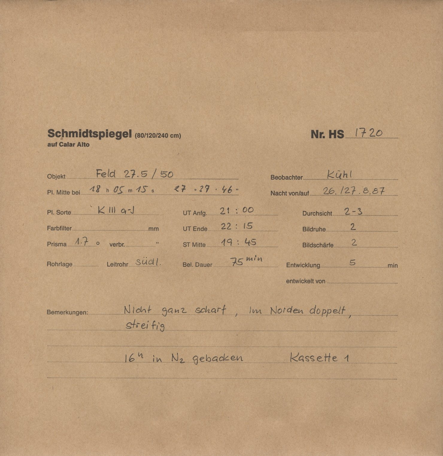Plate envelope