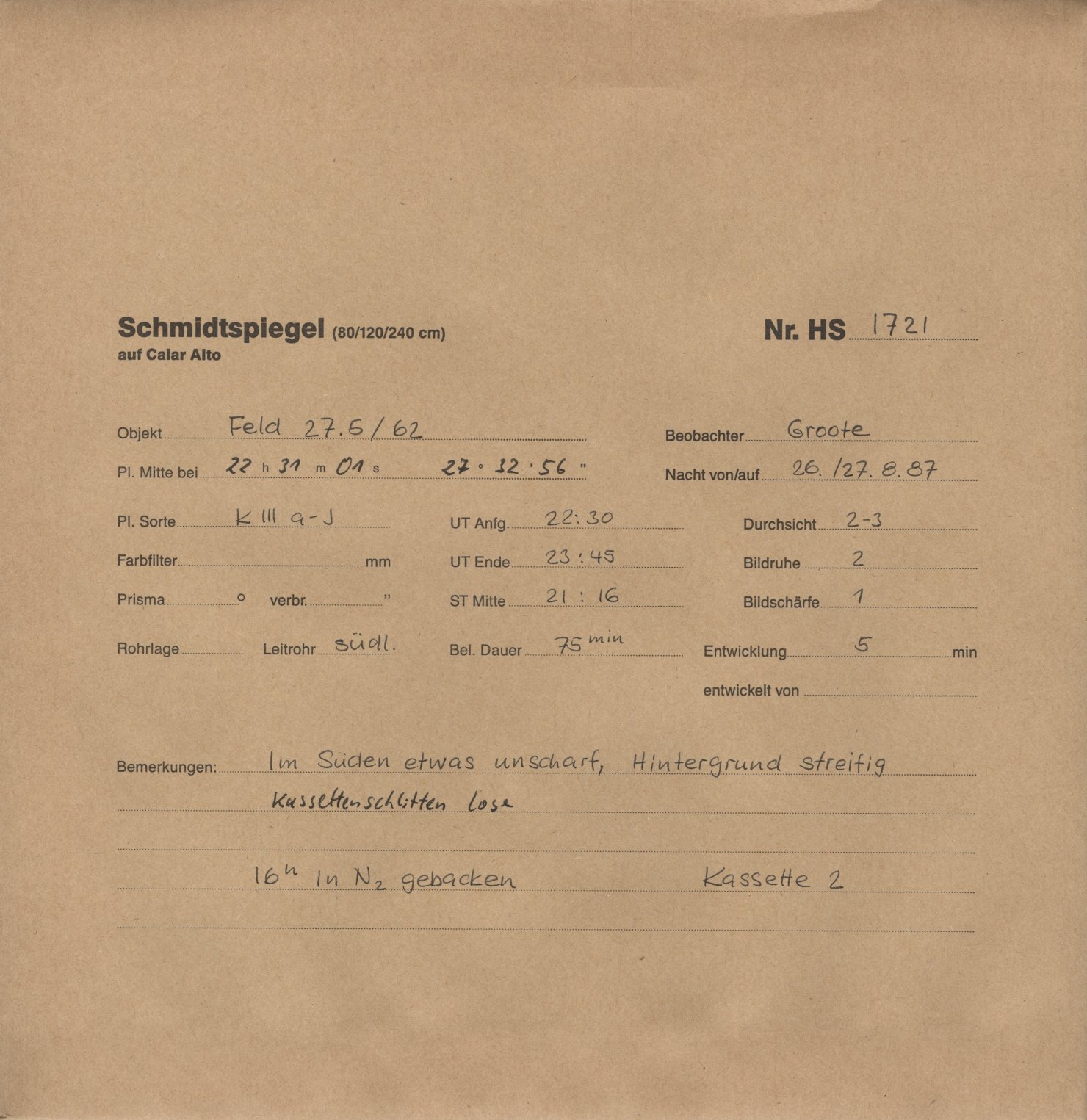 Plate envelope