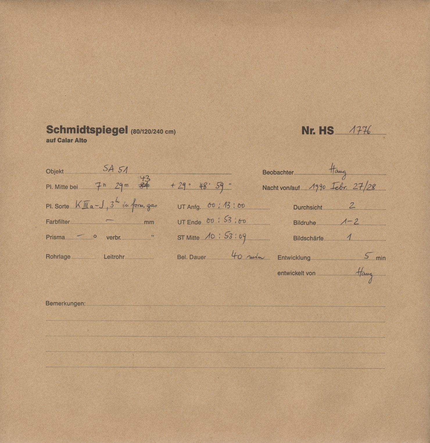 Plate envelope