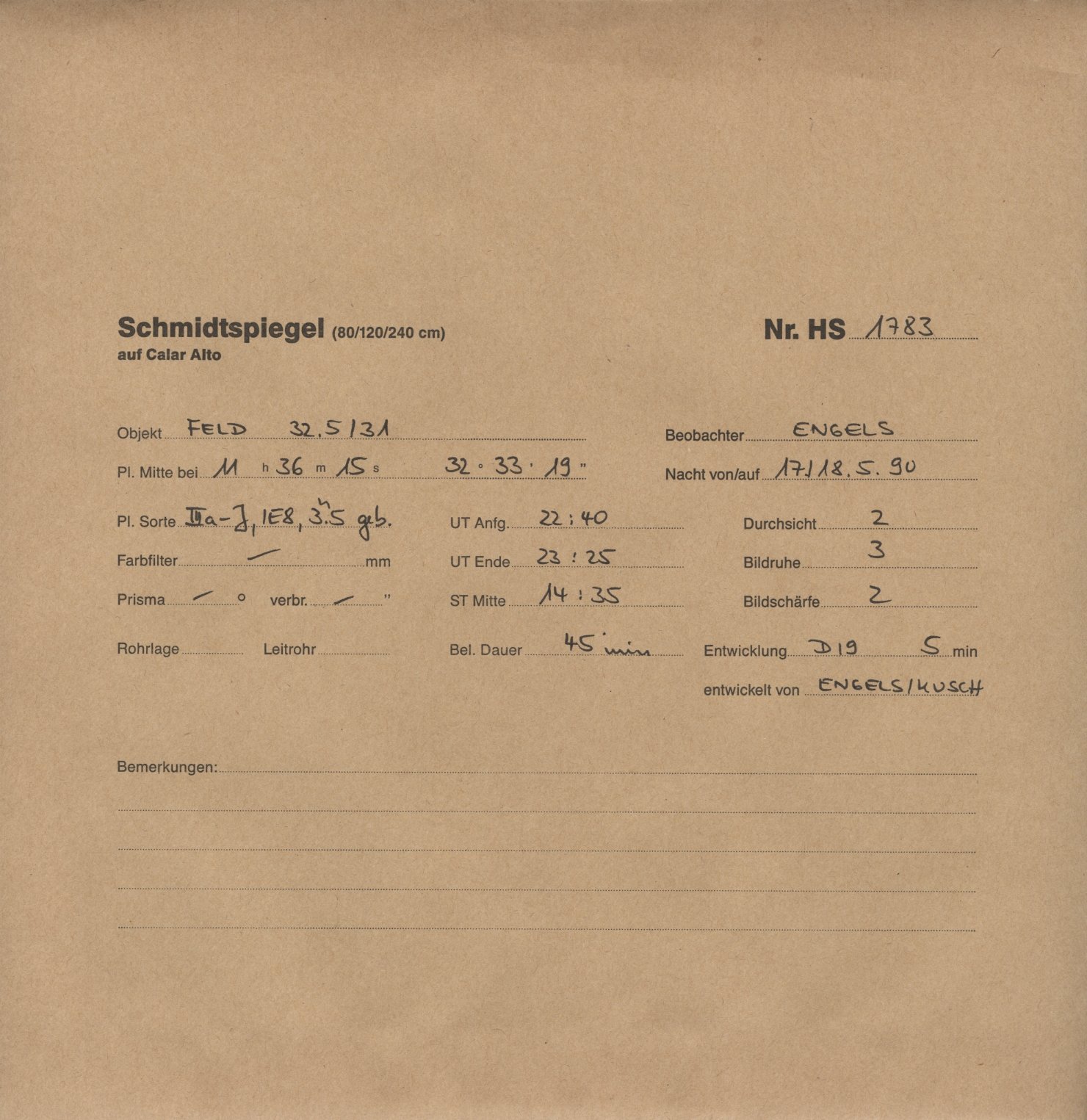 Plate envelope