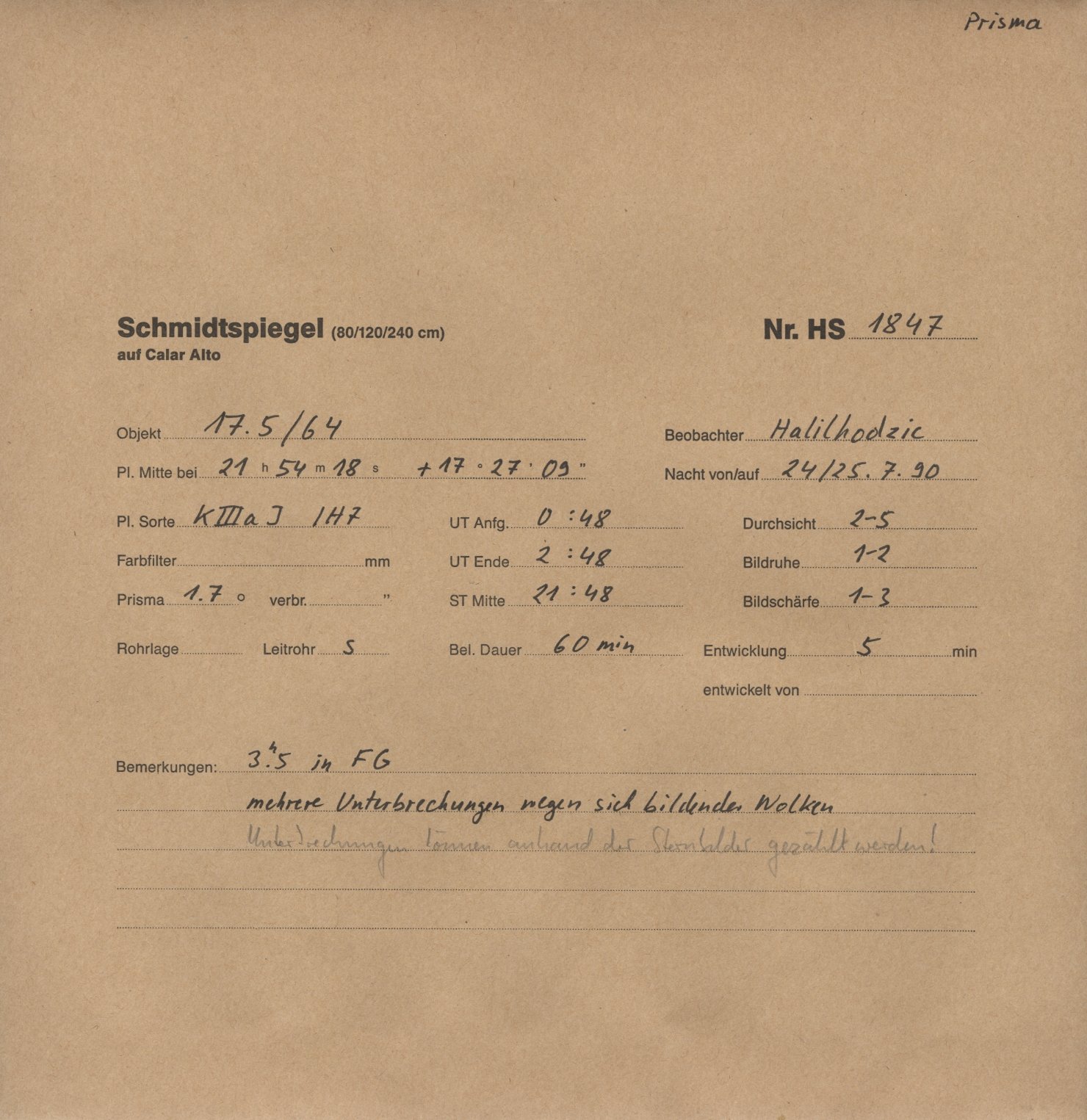 Plate envelope