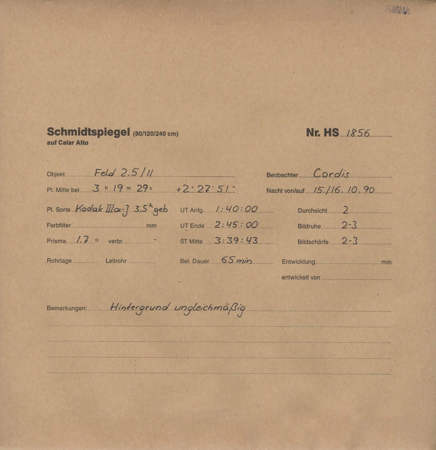 Plate envelope