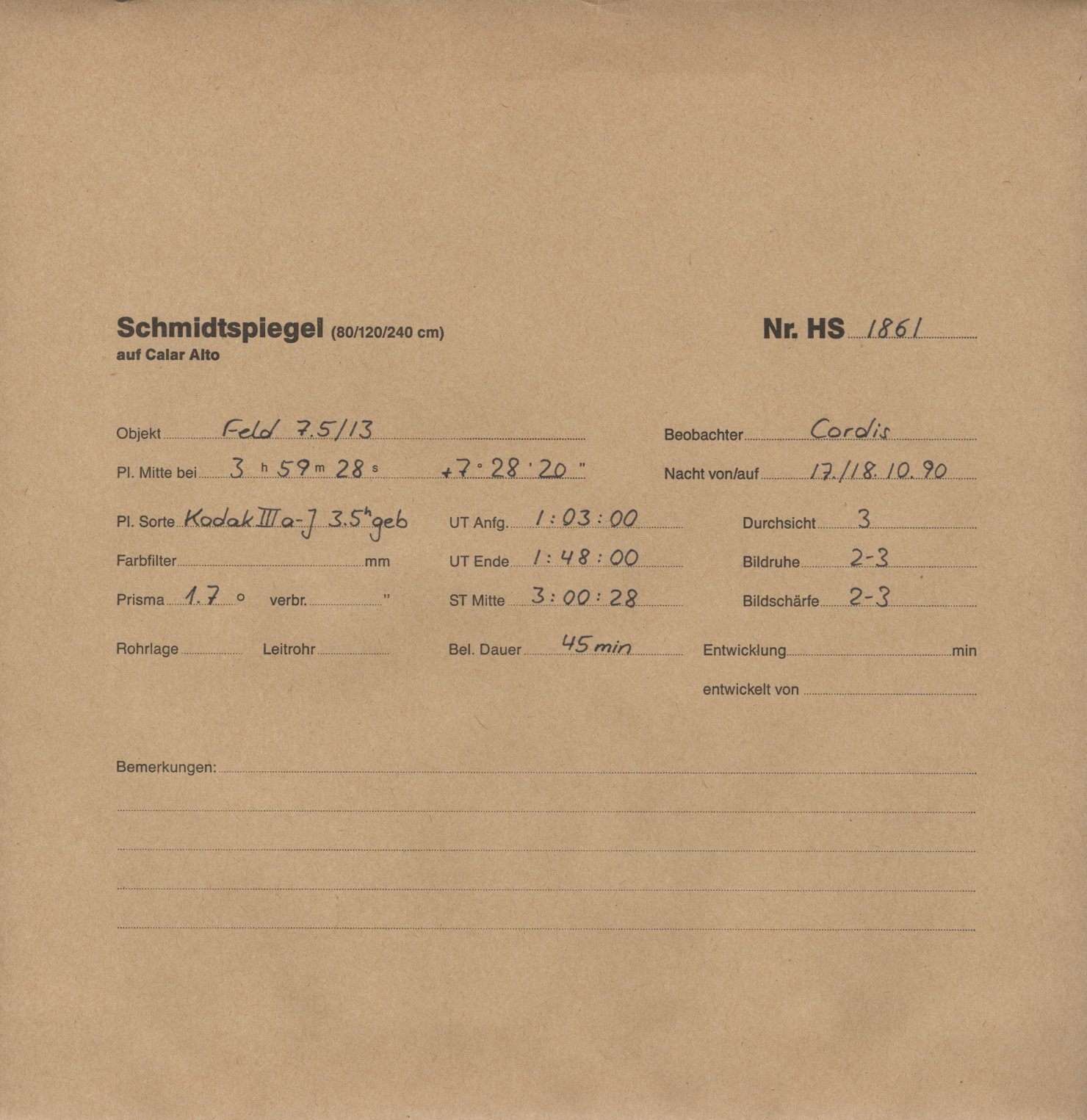 Plate envelope