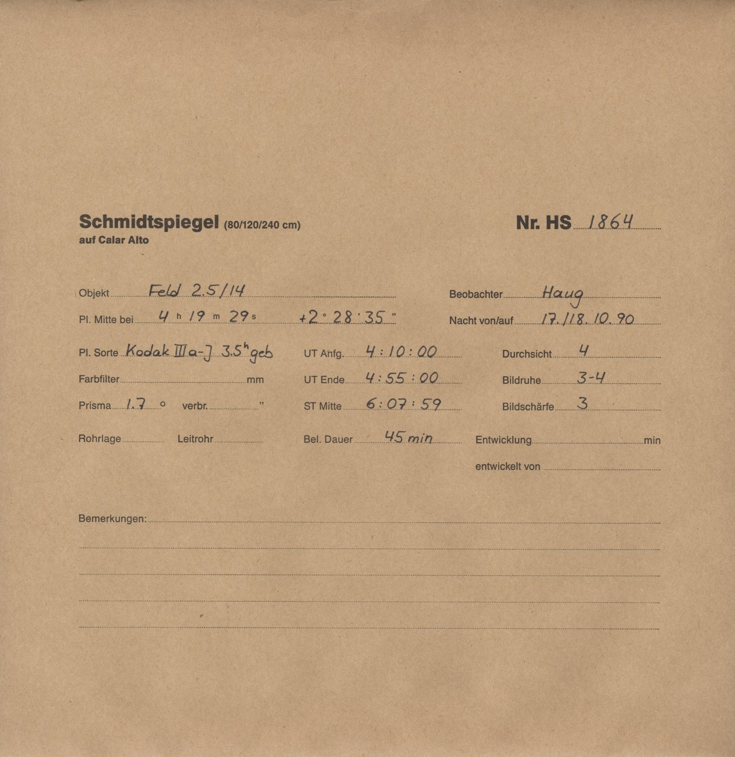 Plate envelope