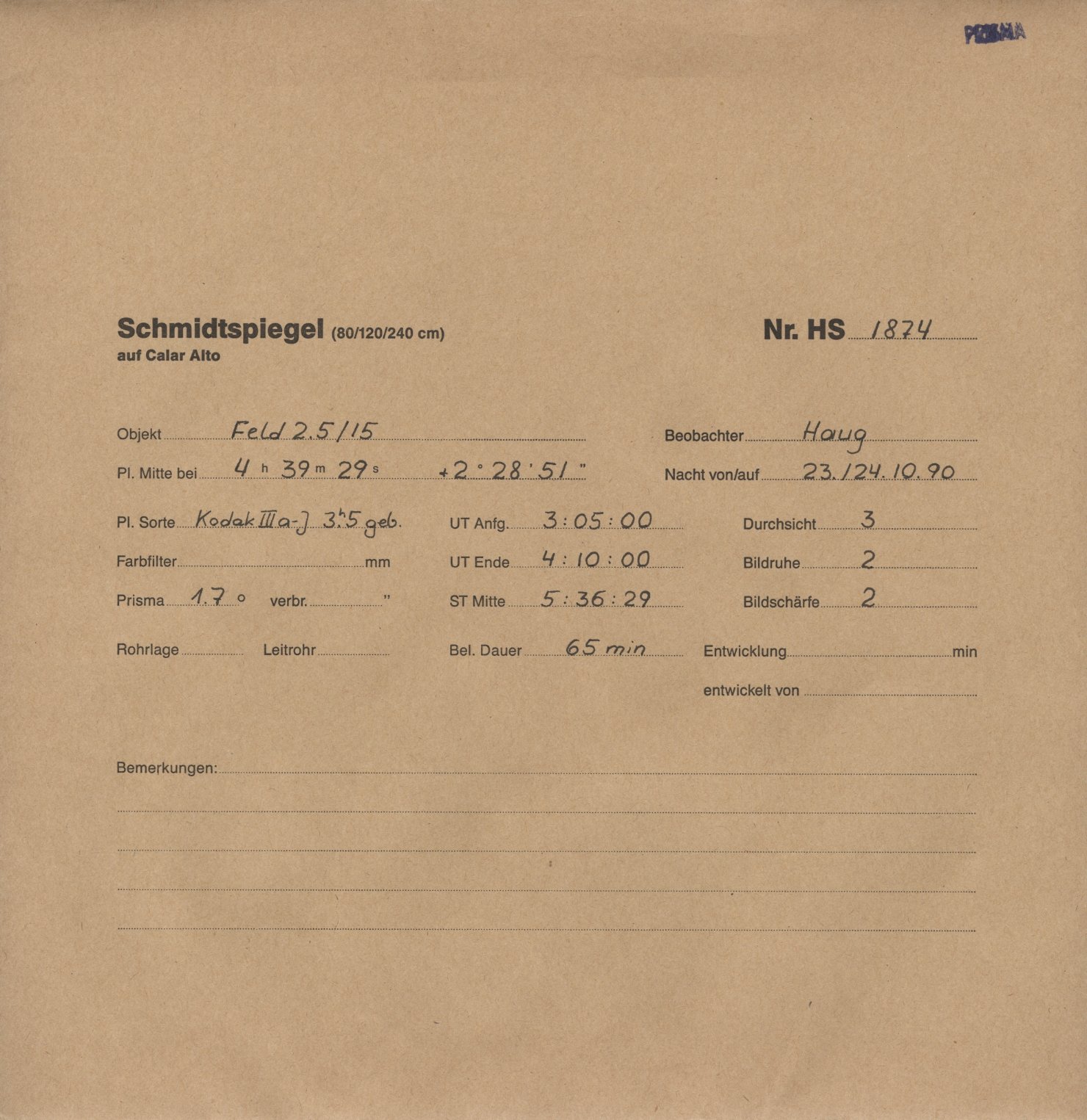 Plate envelope