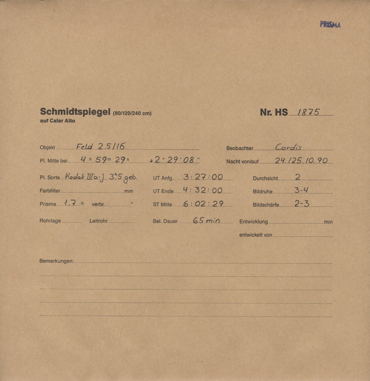 Plate envelope